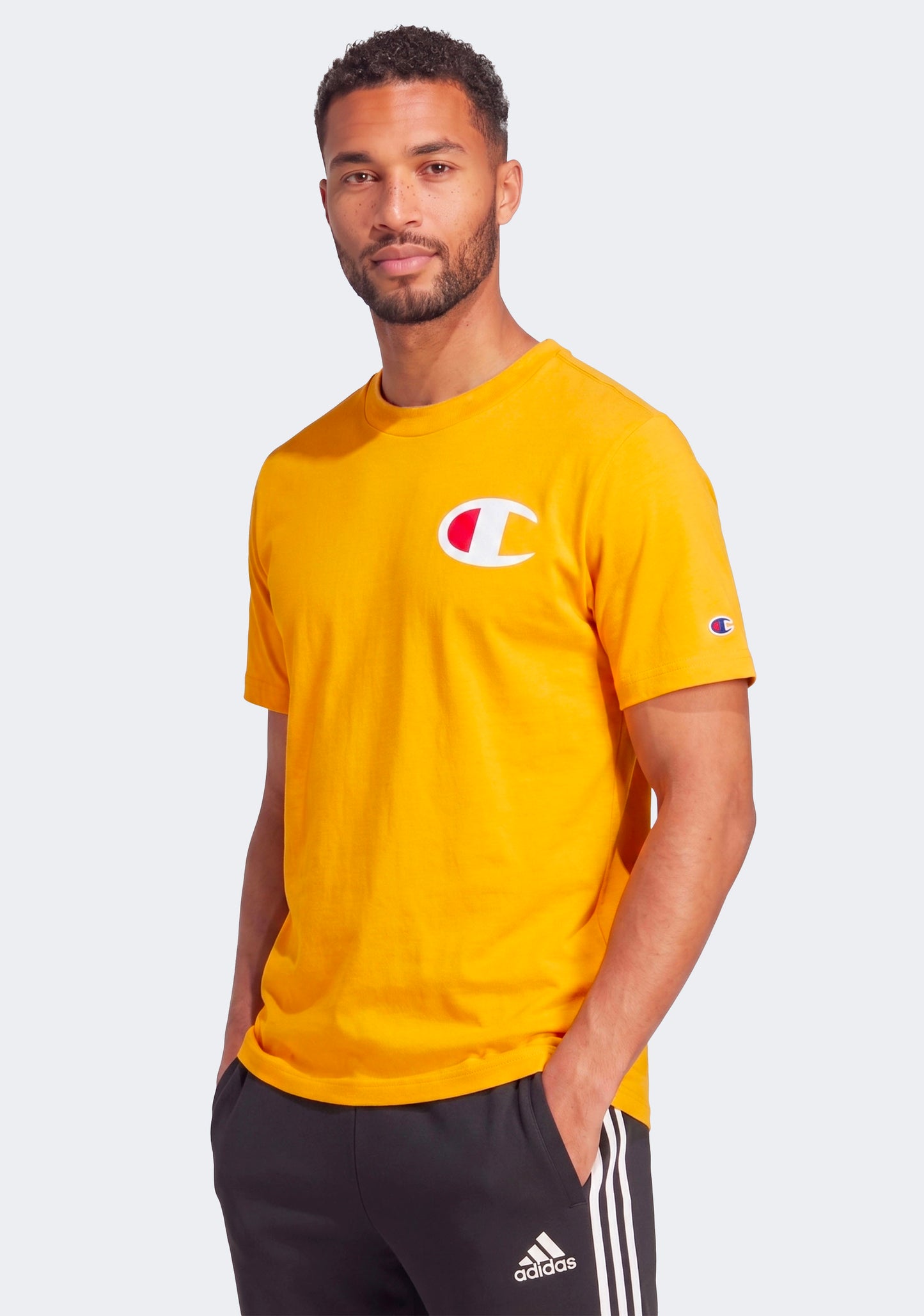 Champion Men's C Logo Short Sleeve Tee Royal Gold