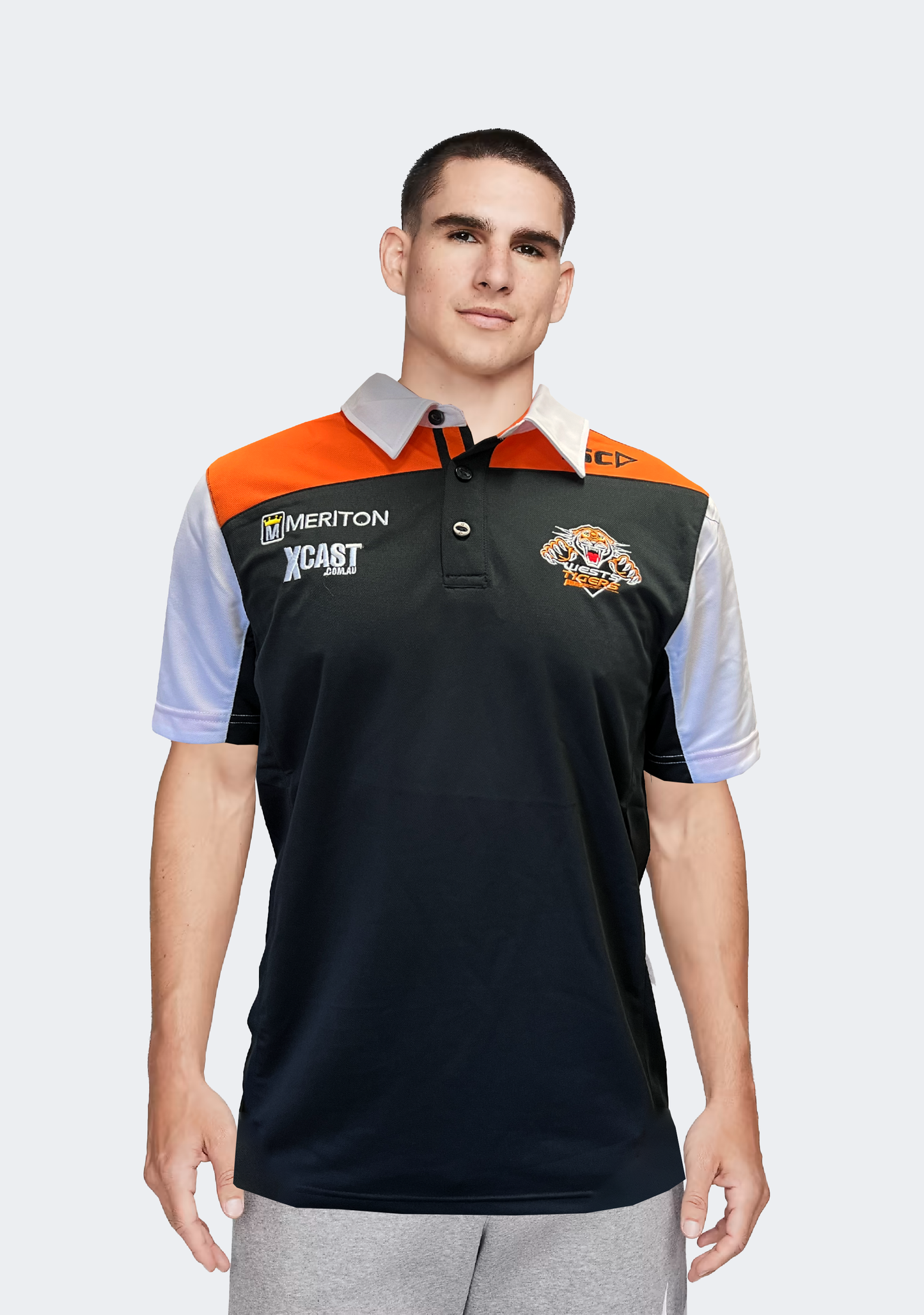 ISC Men’s Wests Tigers Polo Black