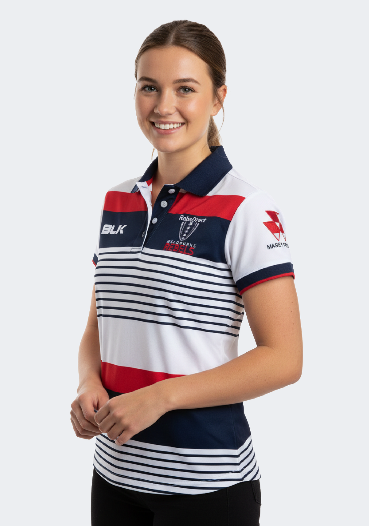 BLK Women's Melbourne Rebels Media Polo