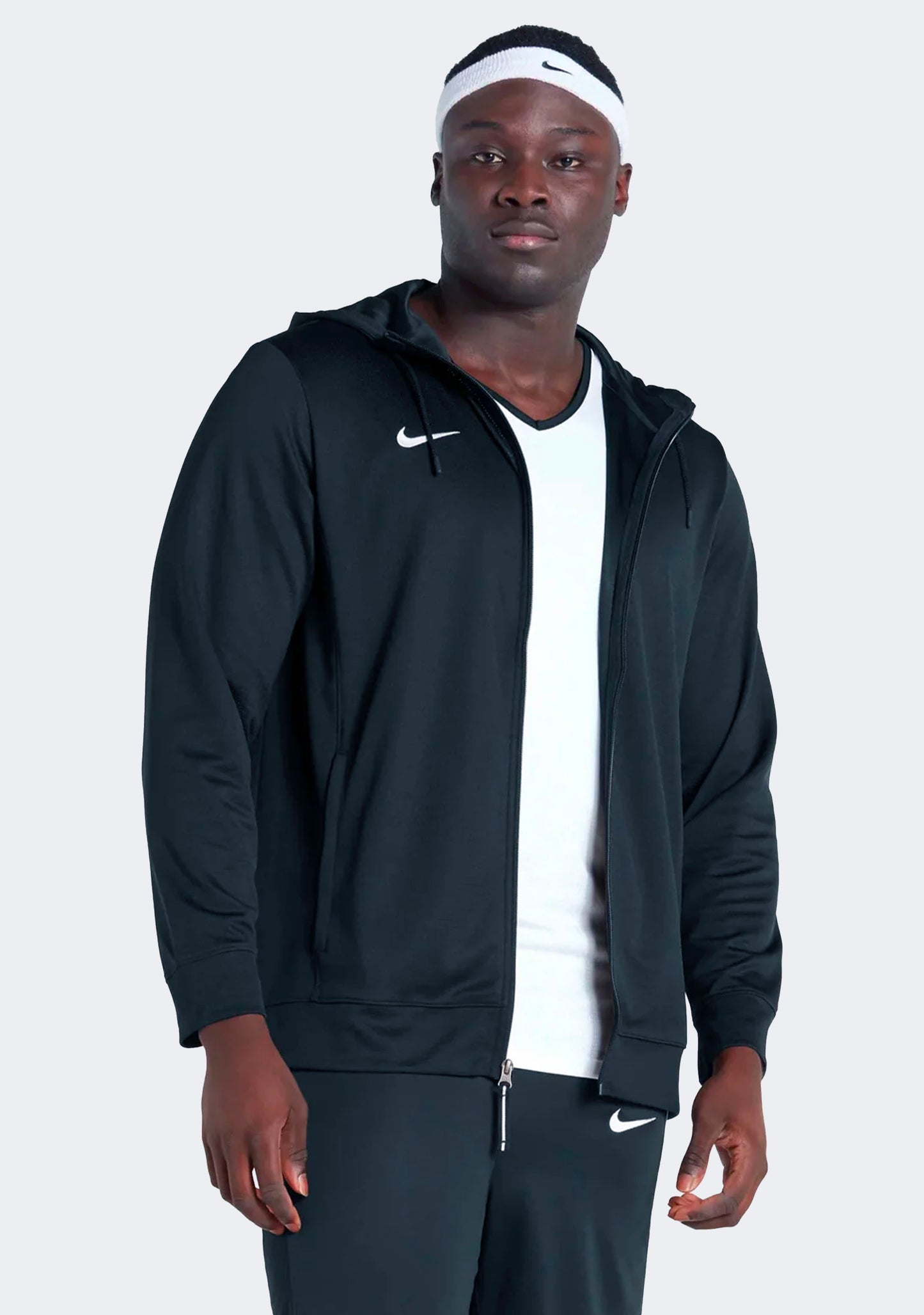 Nike Men's Team Basketball Full Zip Stock Hoodie Navy