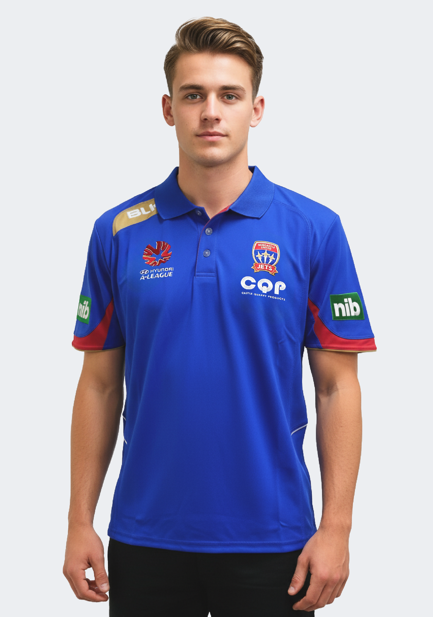 BLK Men's Newcastle Jets Training Polo