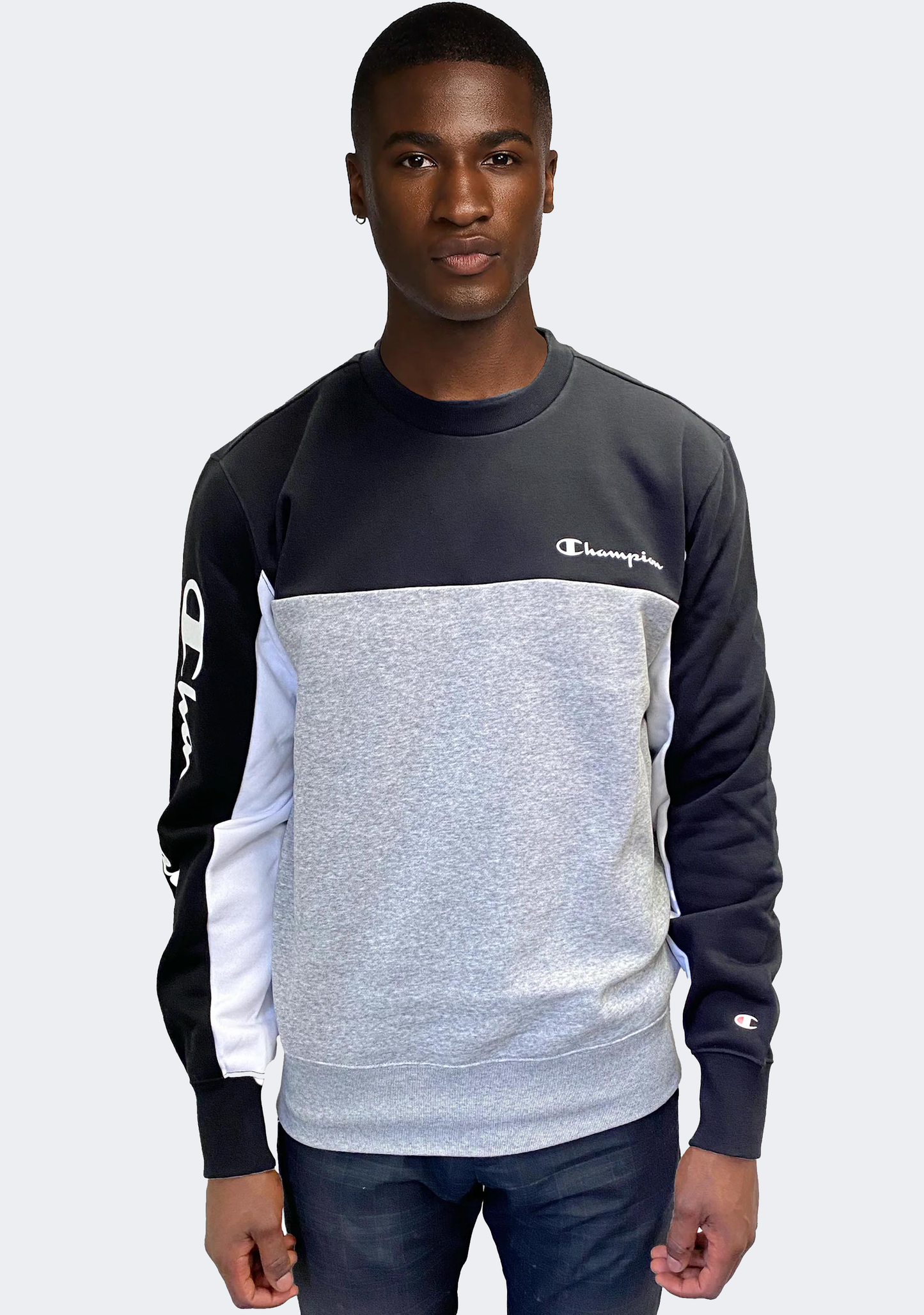 Champion Men’s Colour block Crew Black