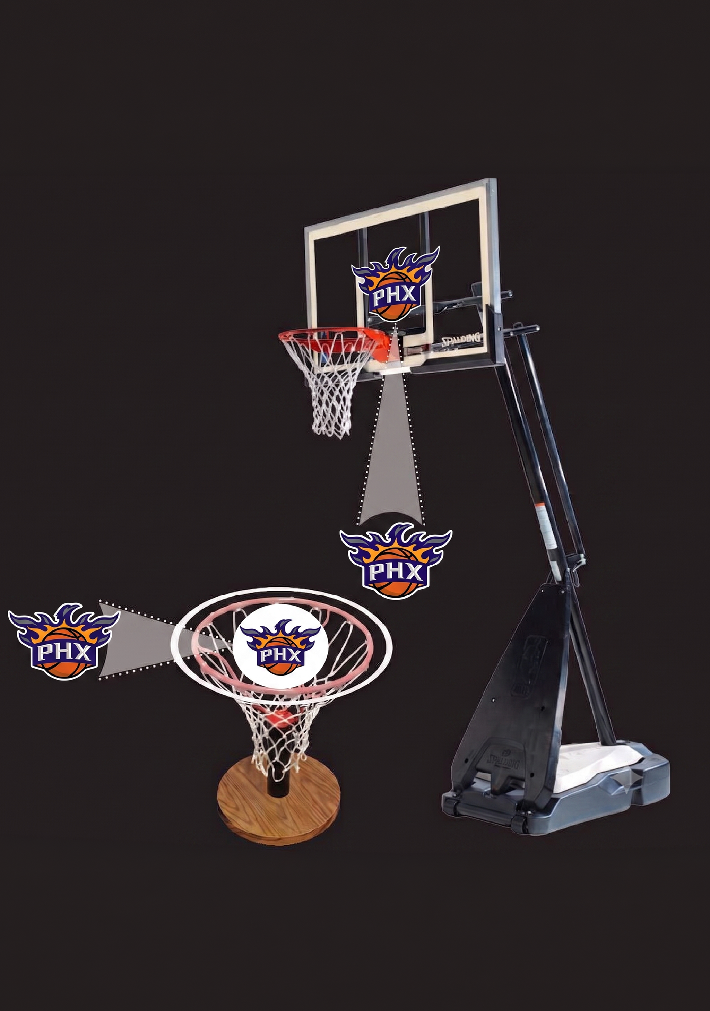 Spalding NBA Team Sticker Phoenix Suns