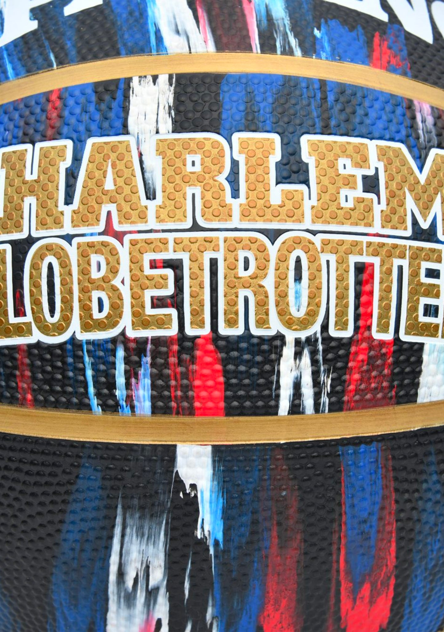 Spalding x Harlem Globetrotters Marble Series Rubber Basketball