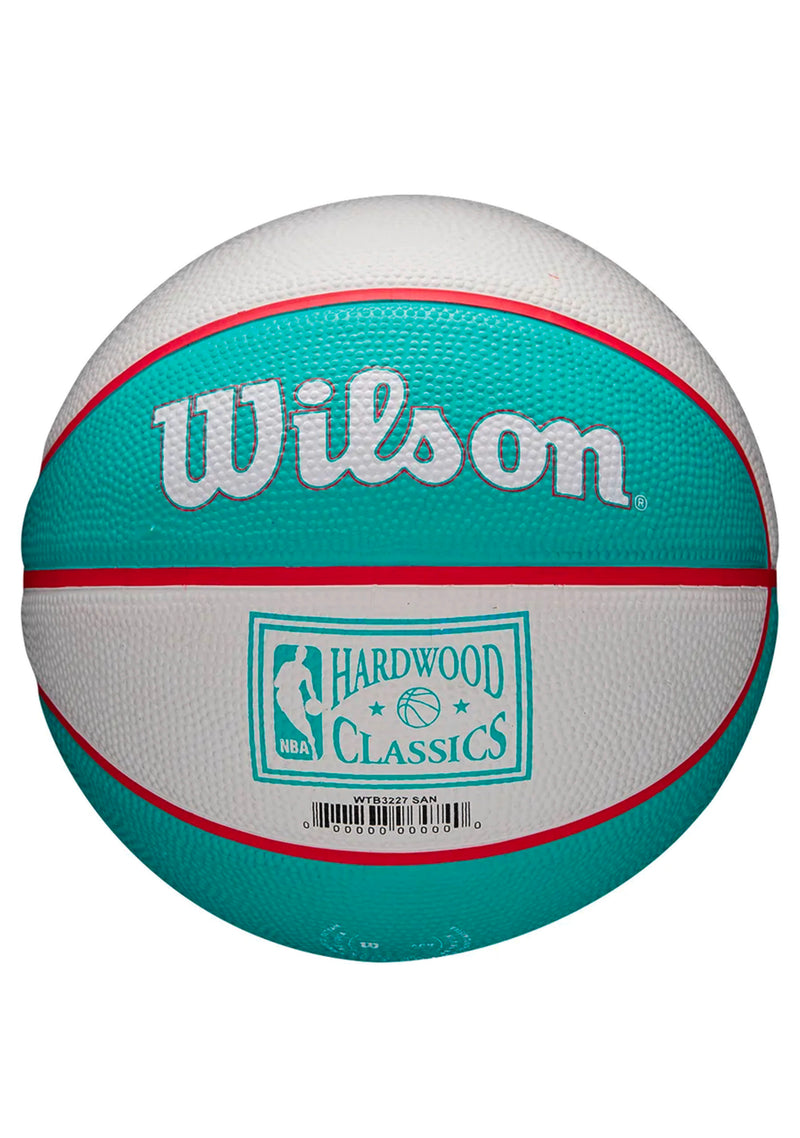 Wilson NBA Team Mini Retro San Antonio Basketball <br> WTB3200XBSAN