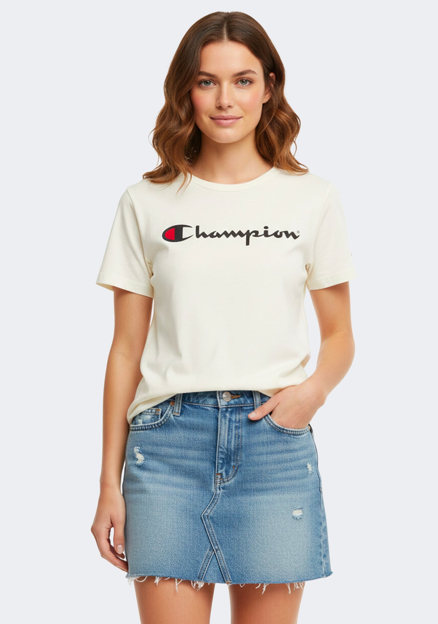 Champion Women's Script Short Sleeve Tee