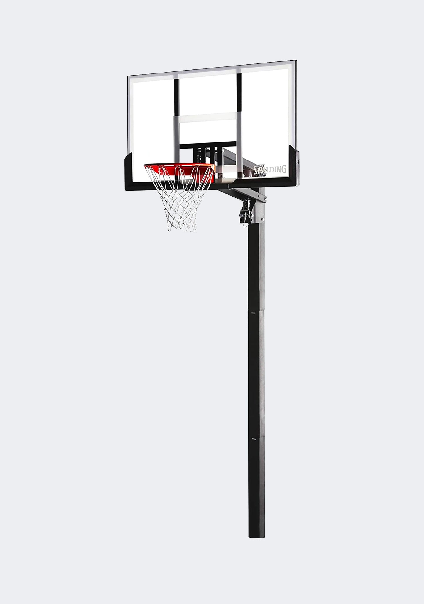 Spalding 54 Inch Tempered Glass U-Turn Lift In-Ground Basketball System
