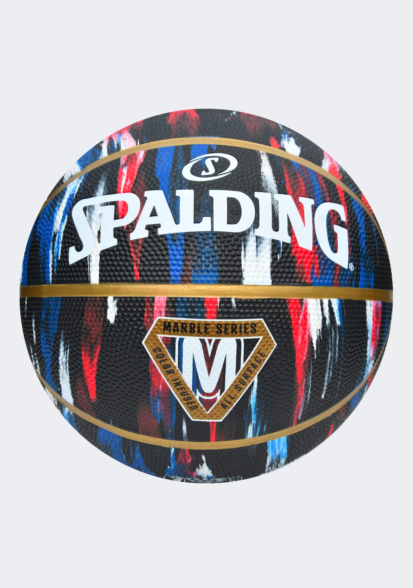 Spalding x Harlem Globetrotters Marble Series Rubber Basketball