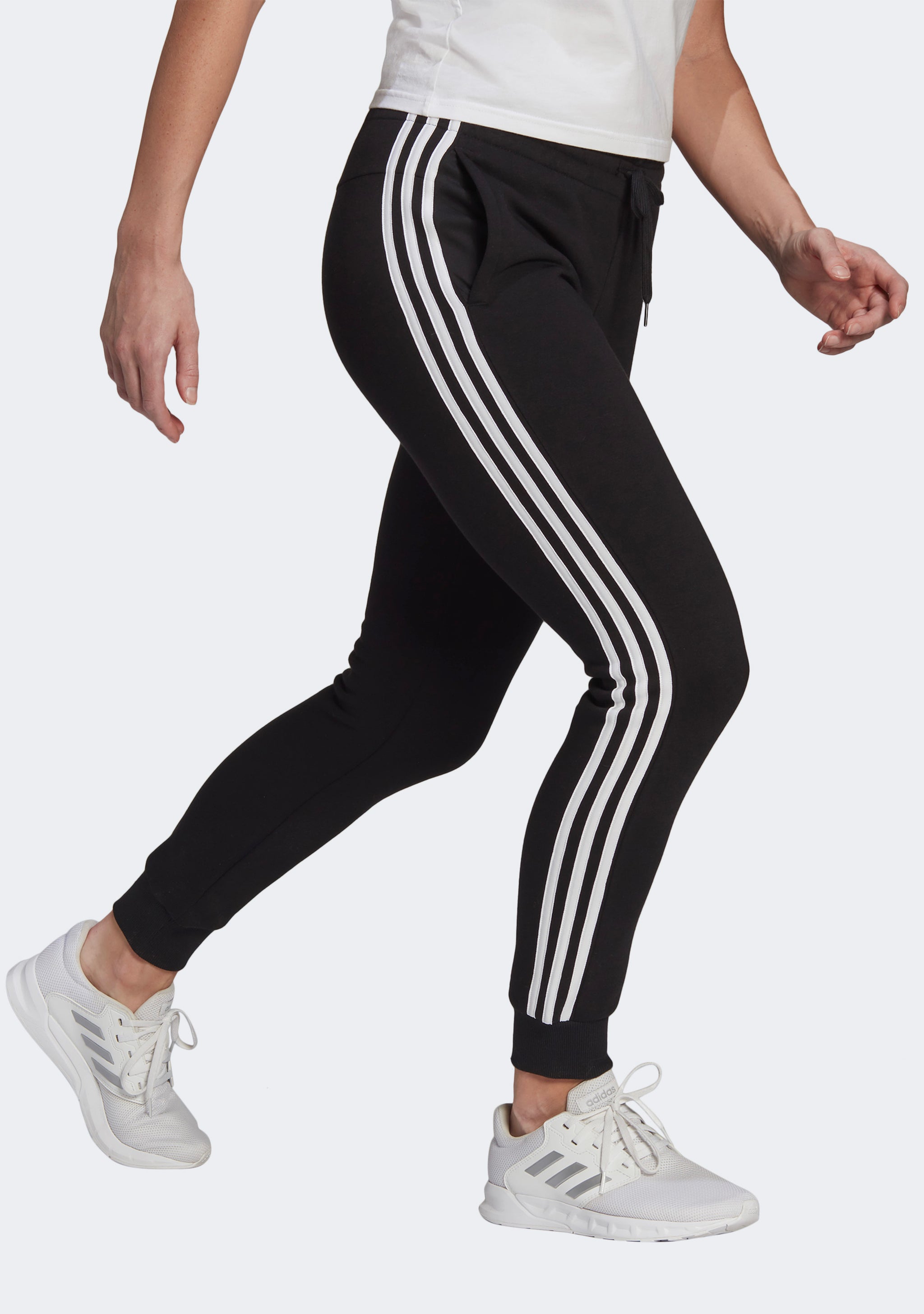 Adidas Women's Essential Fleece 3 Stripe Pants