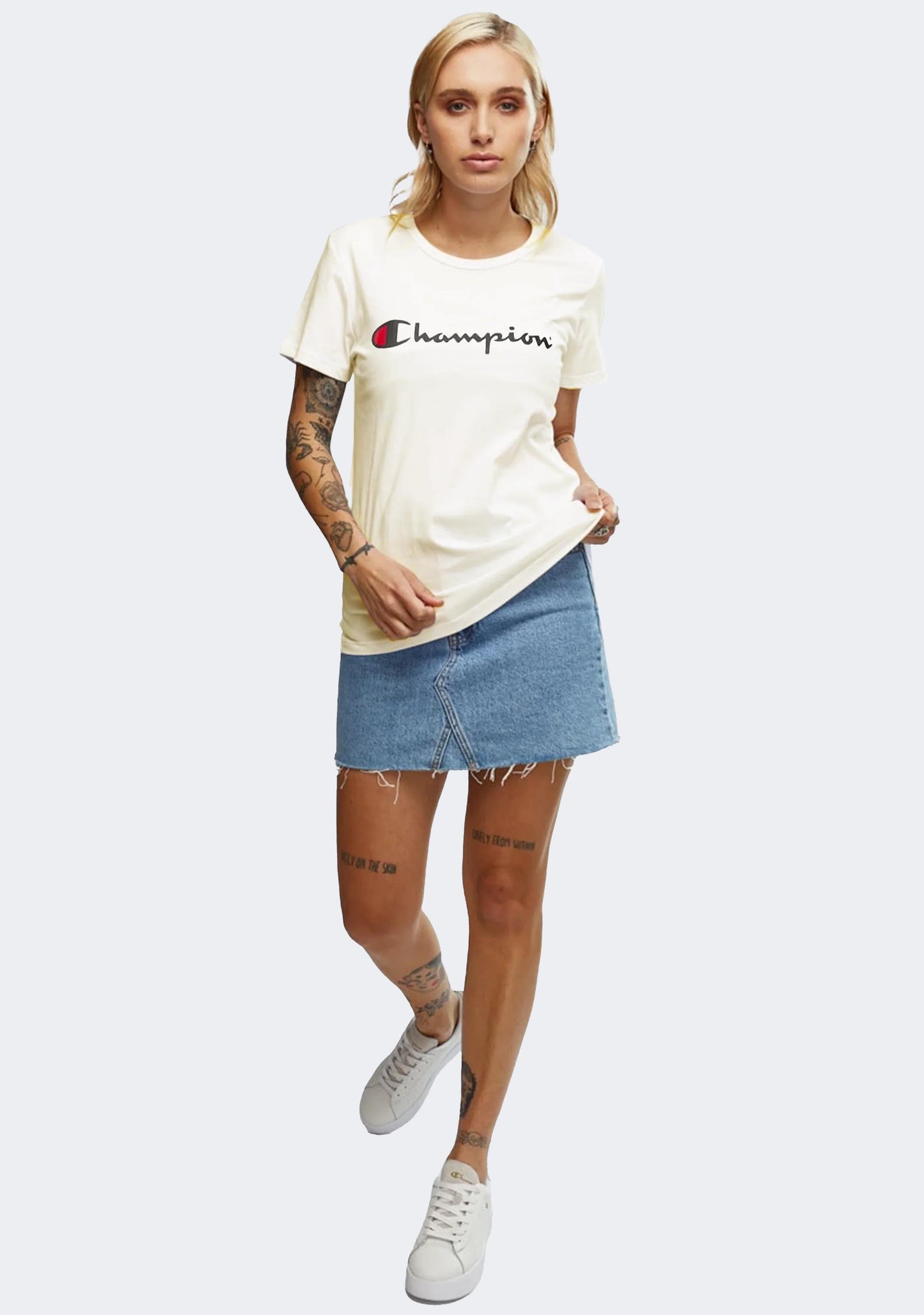 Champion Women's Script Short Sleeve Tee