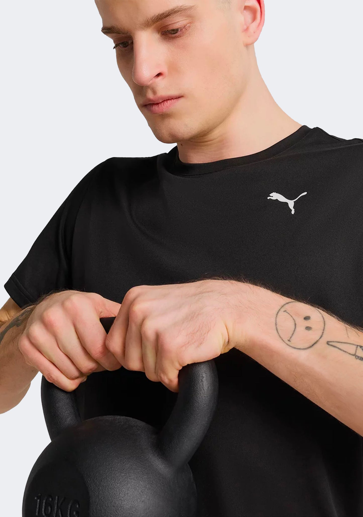 Puma Men's Train All Day Essentials Solid Cat Tee