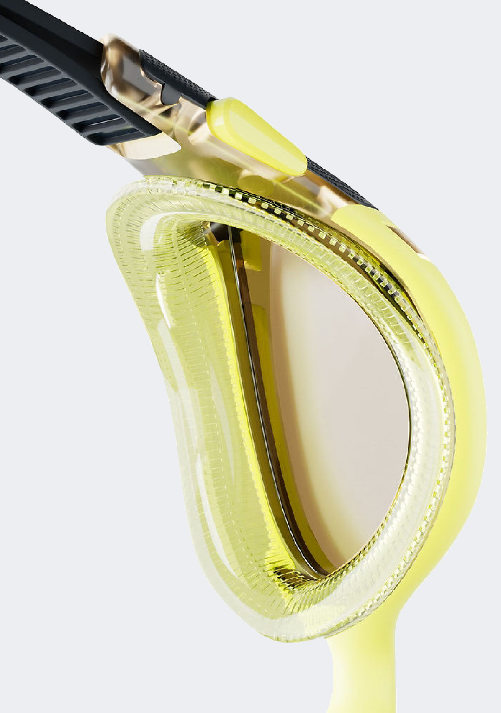 Speedo Adults Biofuse 2.0 Mirror Yellow/Smoke