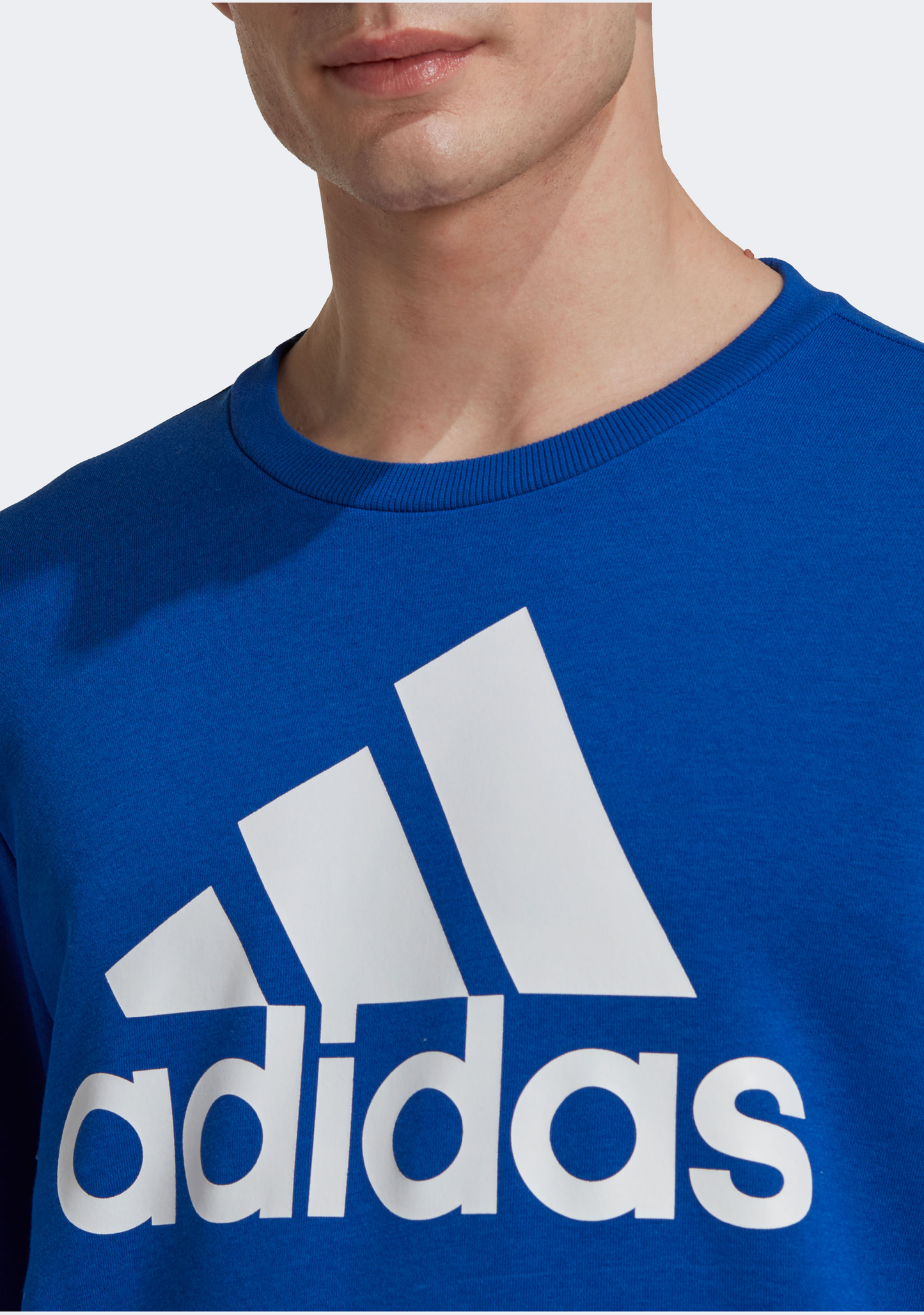 Adidas Men's Big Logo Sweatshirt Blue
