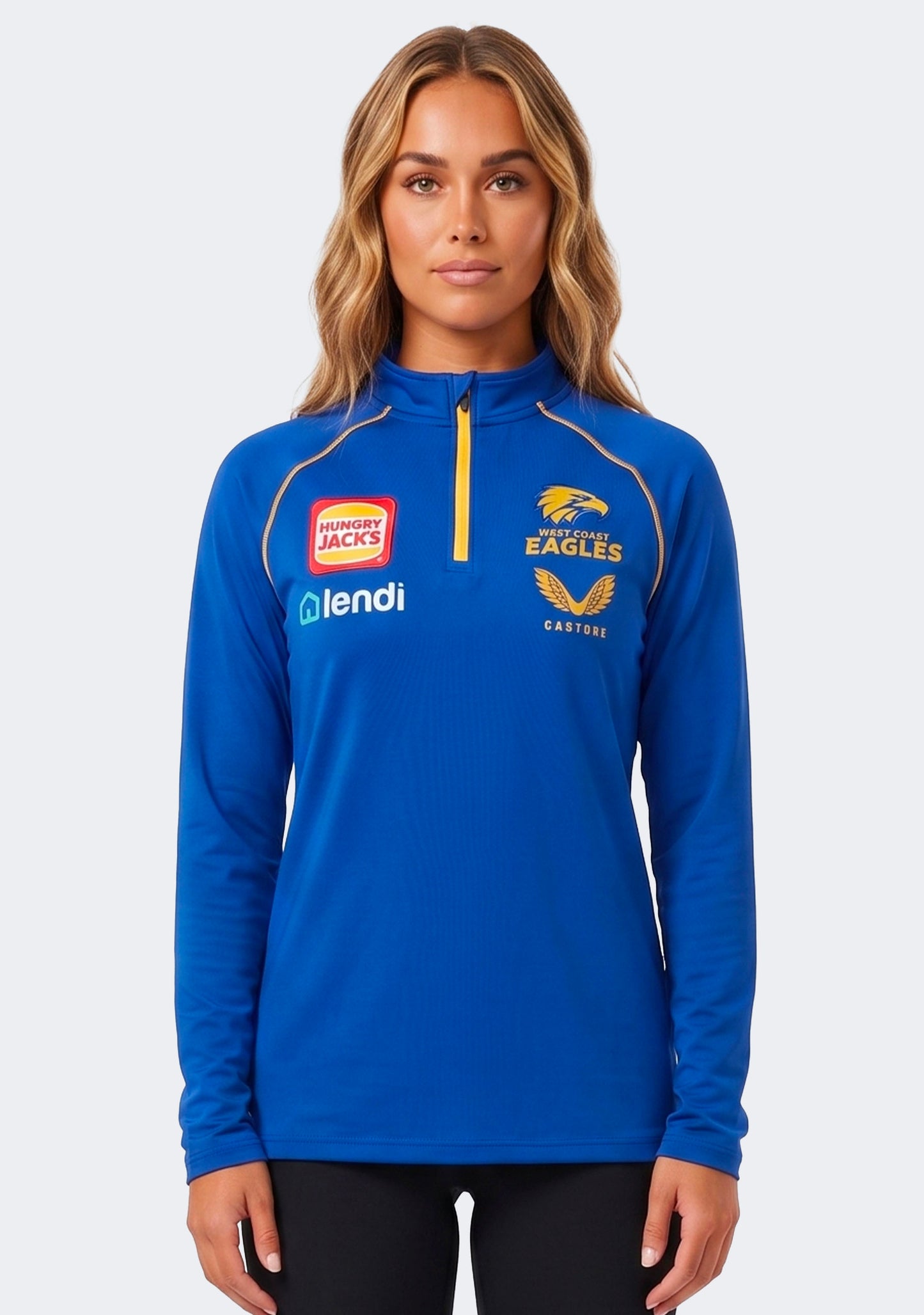 Castore West Coast Eagles 1/4 Zip Mid Layer Jacket