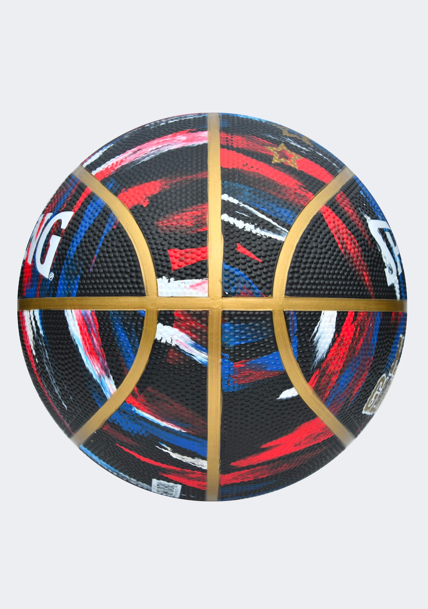 Spalding x Harlem Globetrotters Marble Series Rubber Basketball