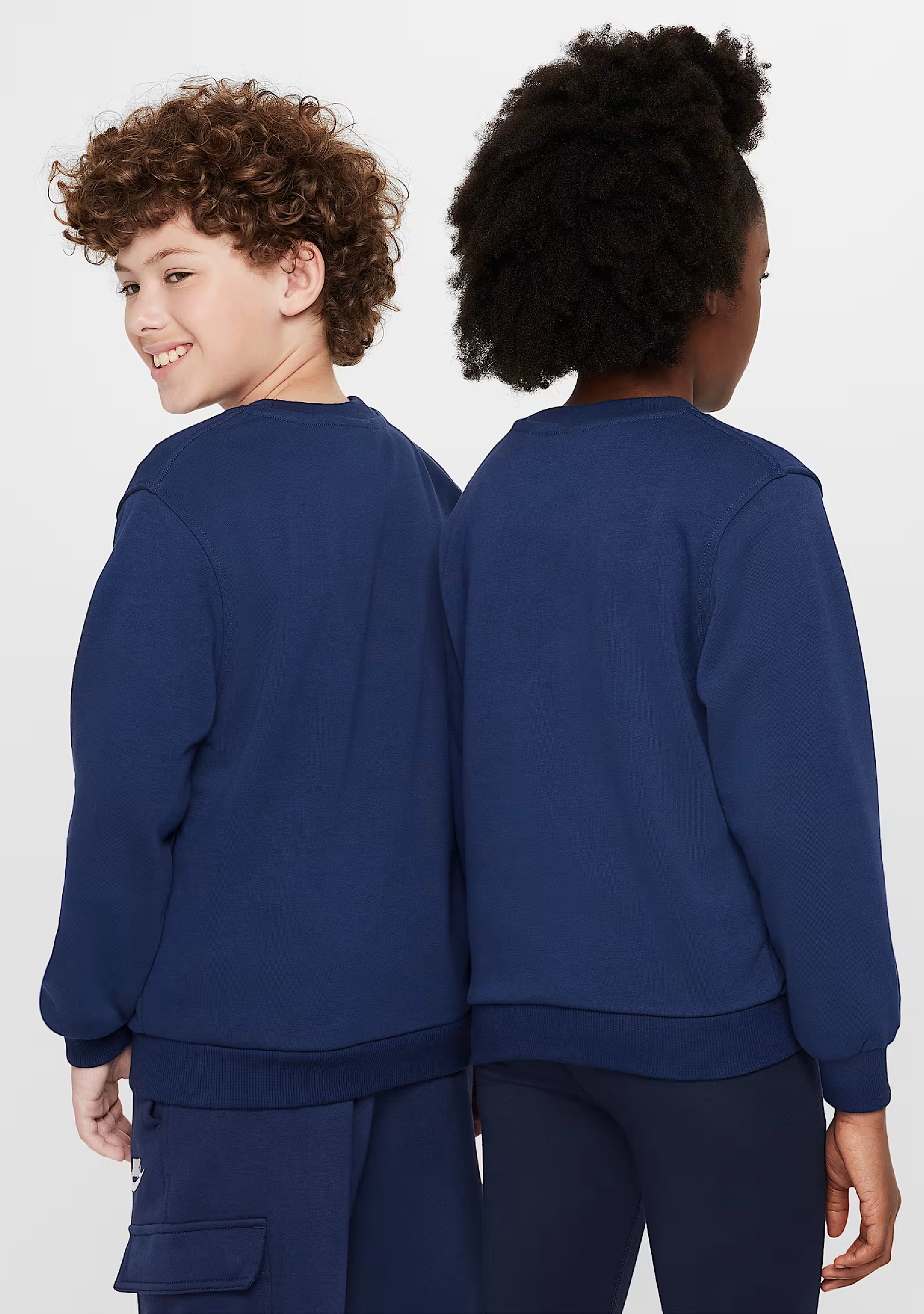 Nike Sportswear Club Big Kids' French Terry Crew-Neck Sweatshirt