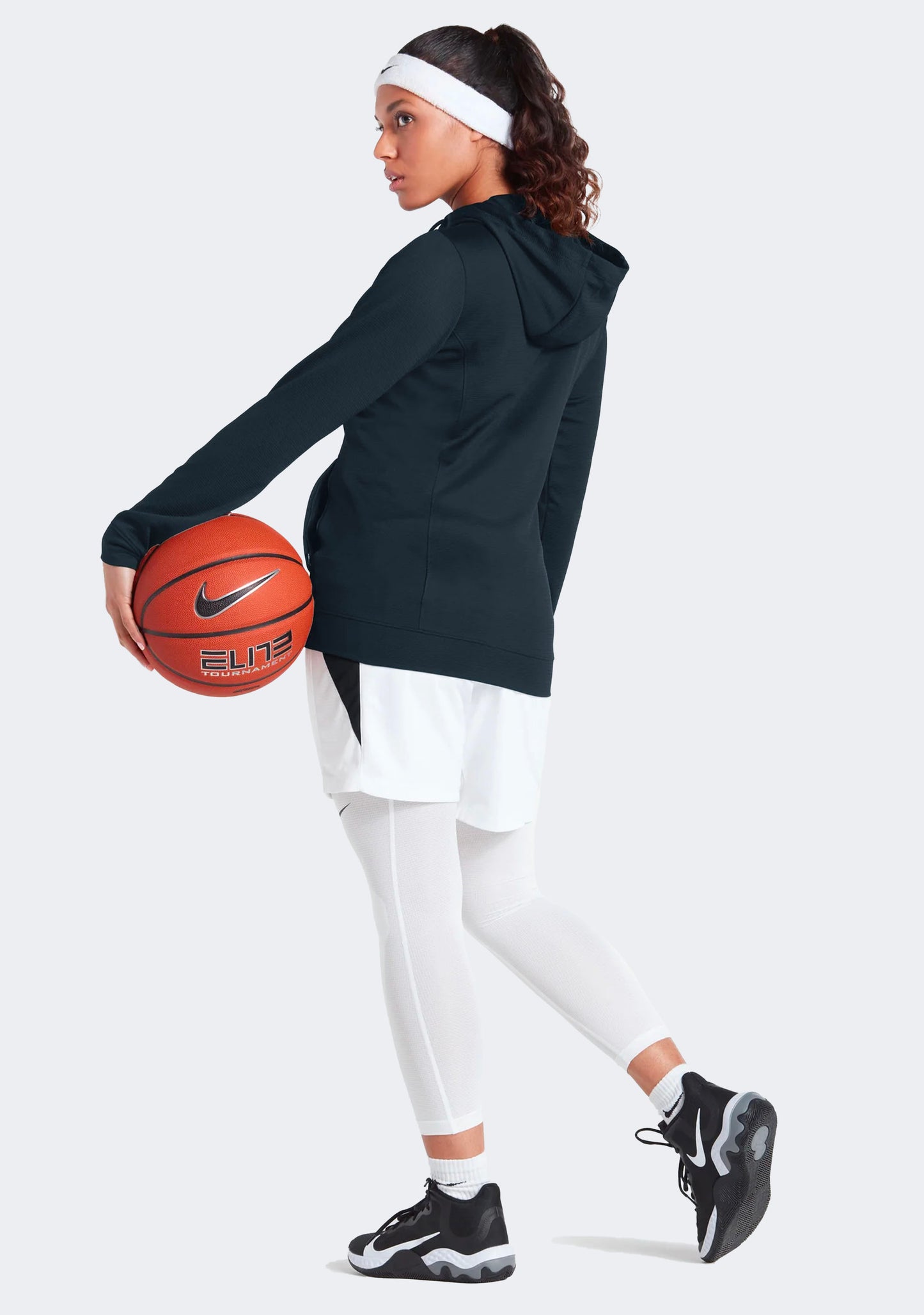 Nike Women's Team Basketball Full Zip Stock Hoodie Navy