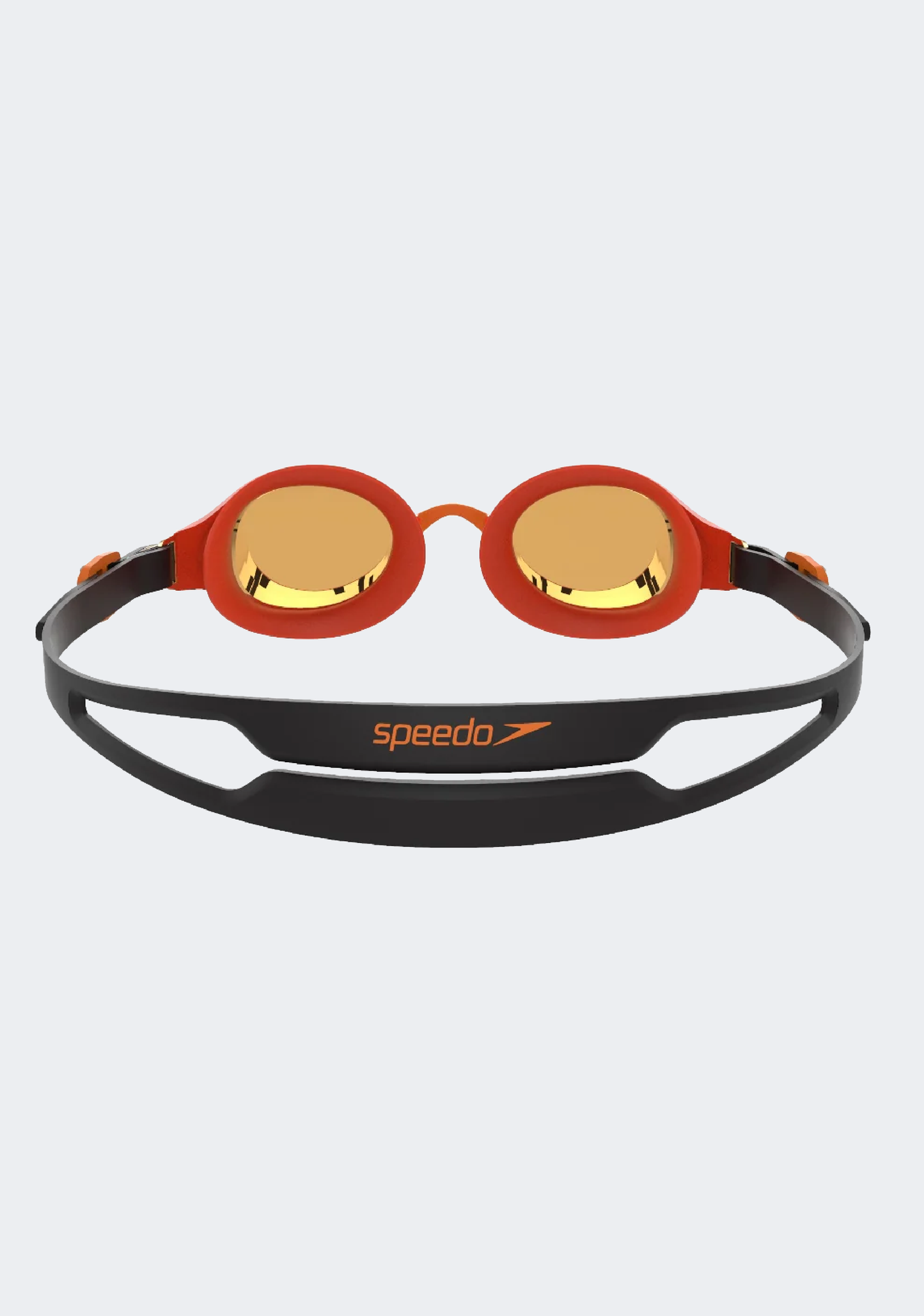 Speedo Junior Hydropure Mirror Goggles Orange/Gold