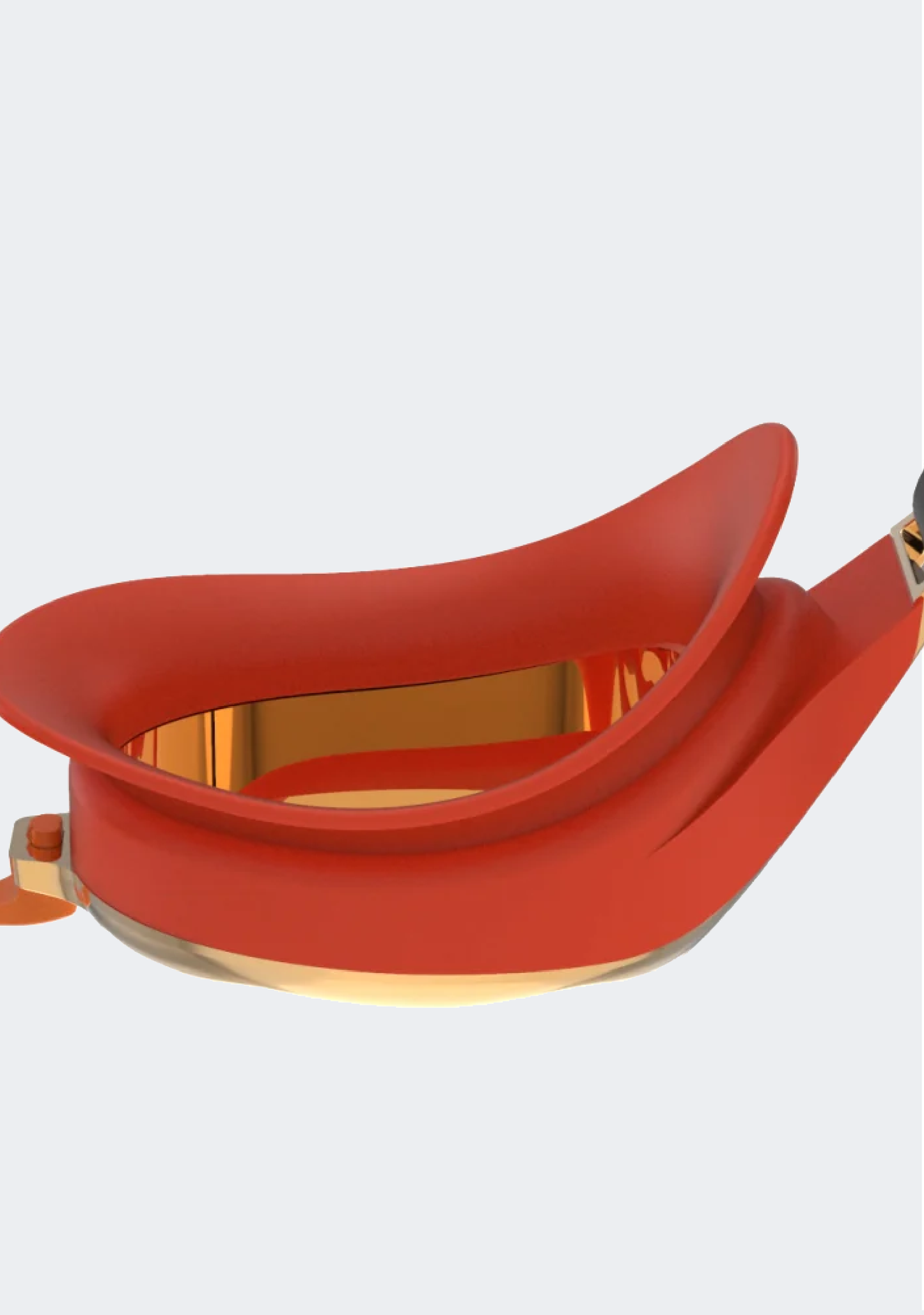 Speedo Junior Hydropure Mirror Goggles Orange/Gold