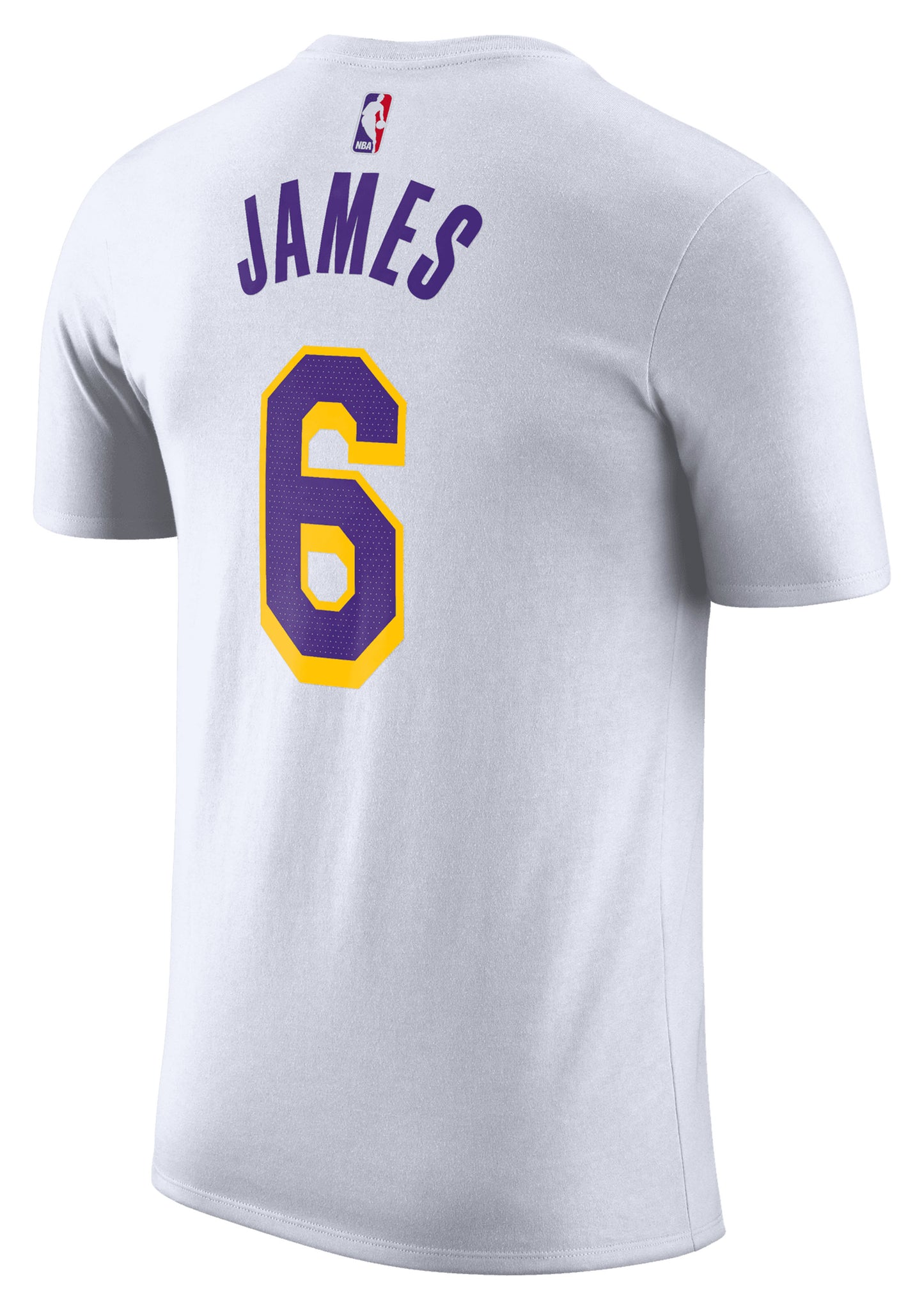 Nike Men’s NBA T-Shirt White LeBron James Lakers