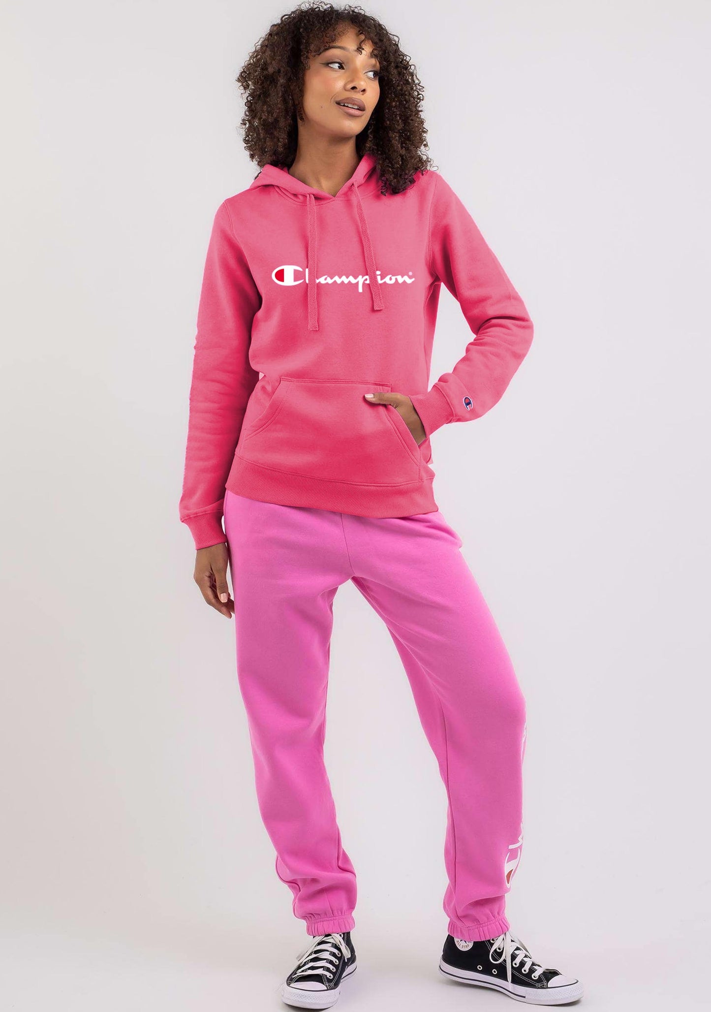 Champion Women’s Script Hoodie Red/Pink