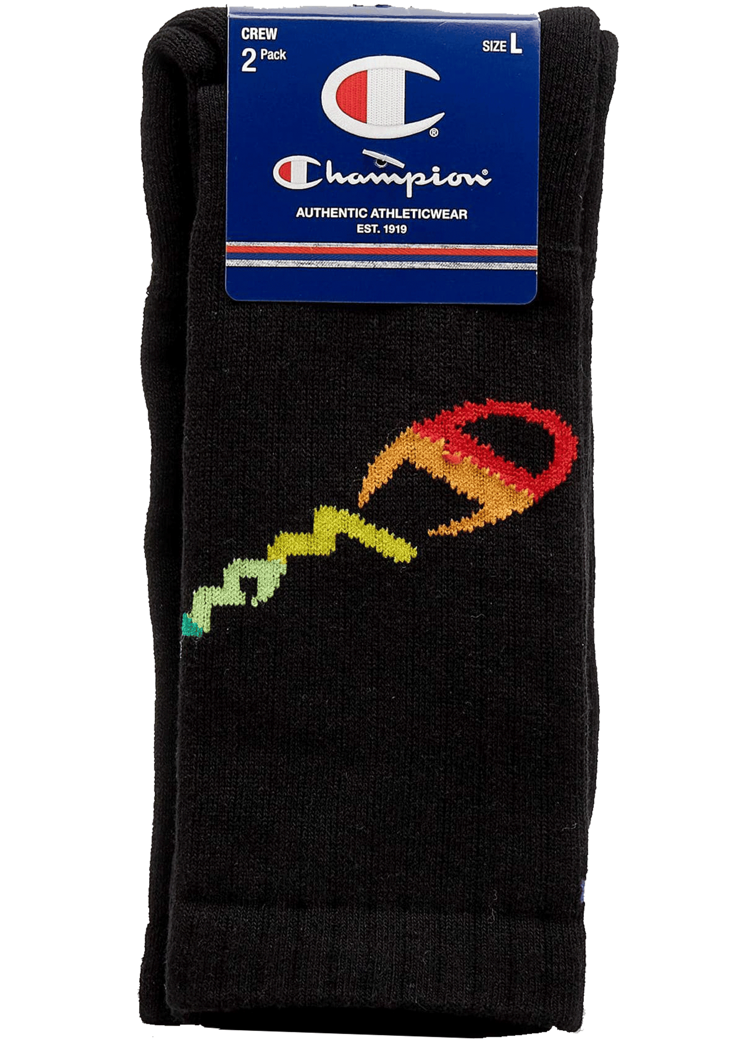 Champion C Logo Pride Crew Socks 2Pack