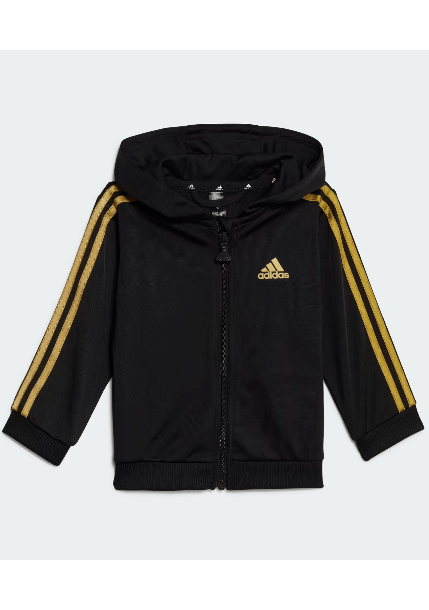 Adidas Infants Essentials Shiny Hooded Tracksuit