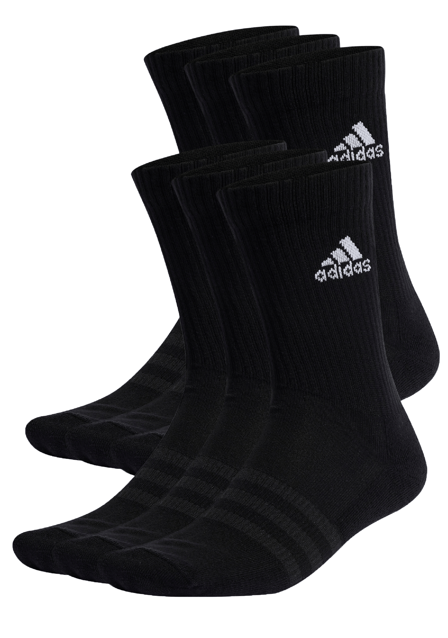Adidas 6 Pack Cushioned Sportswear Crew Socks <BR> IC1316