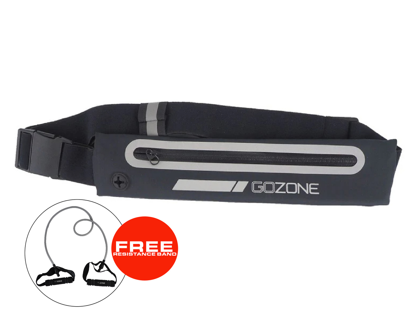 GoZone Slimline Waist Pack FREE Light Resistance Band