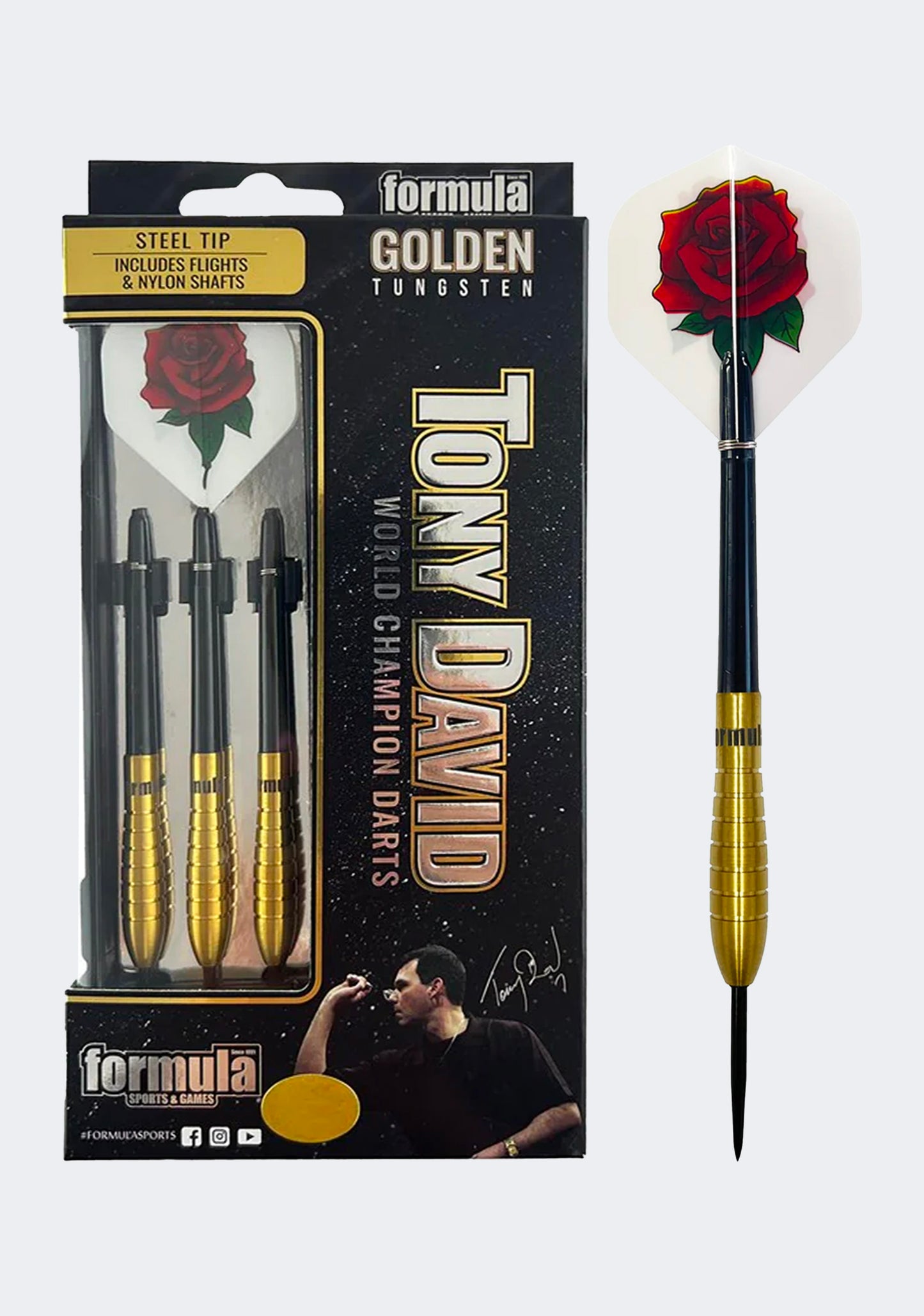 Formula Sports Tony David World Champion Golden 90% Tungsten Darts