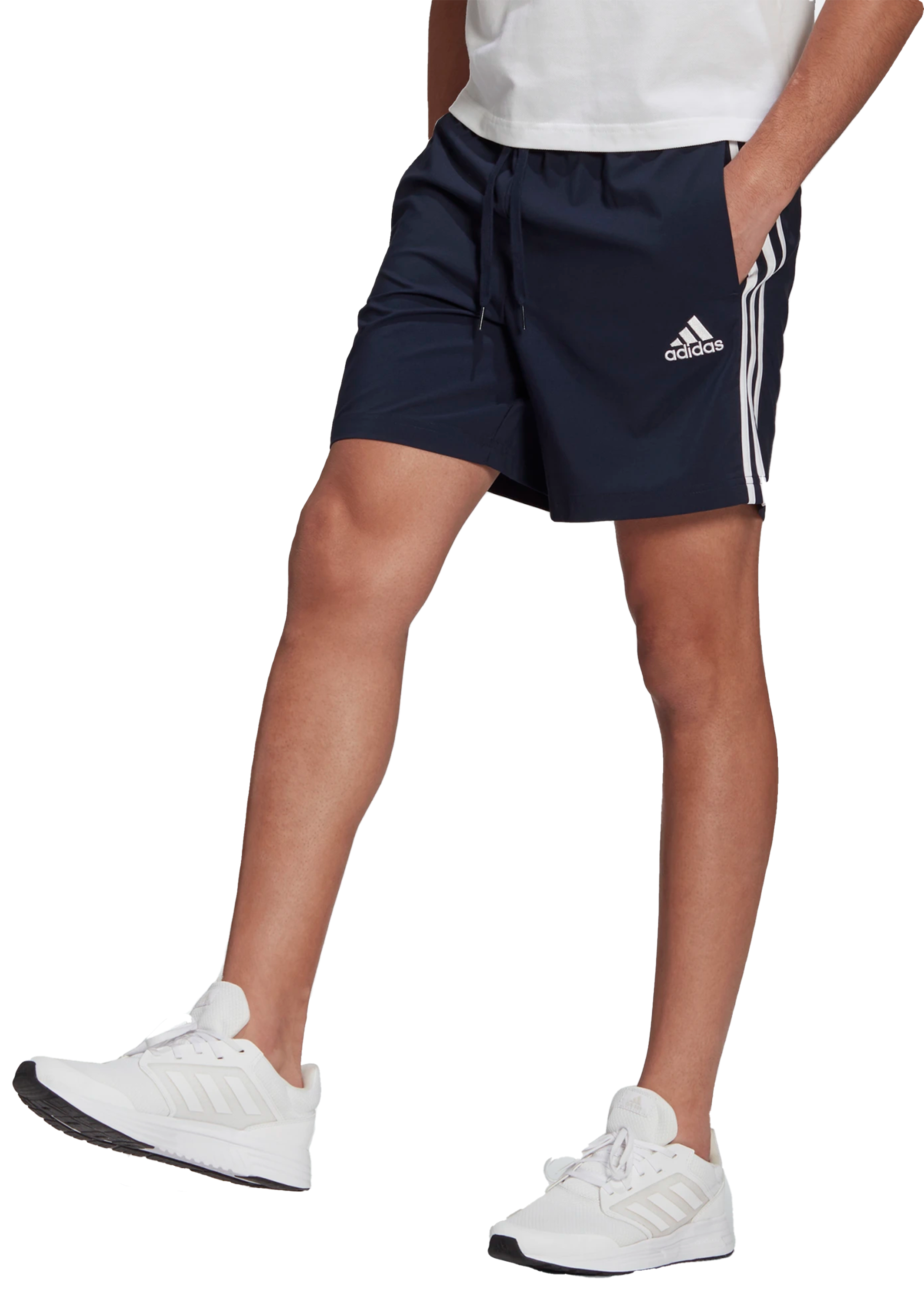 Adidas Mens Aeroready Essentials Chelsea 3 Stripe Shorts Navy GL0023