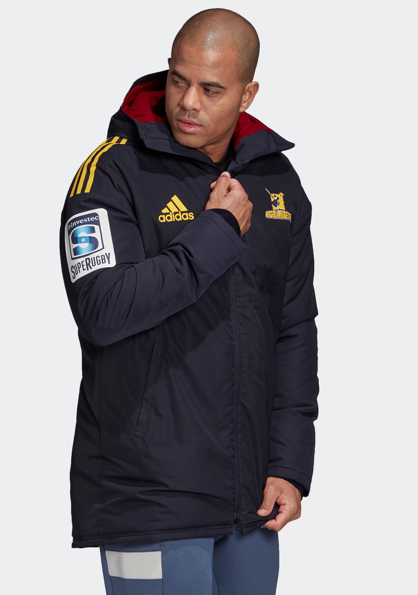 Adidas Mens Highlanders Stadium Parka Coaches Jacket
