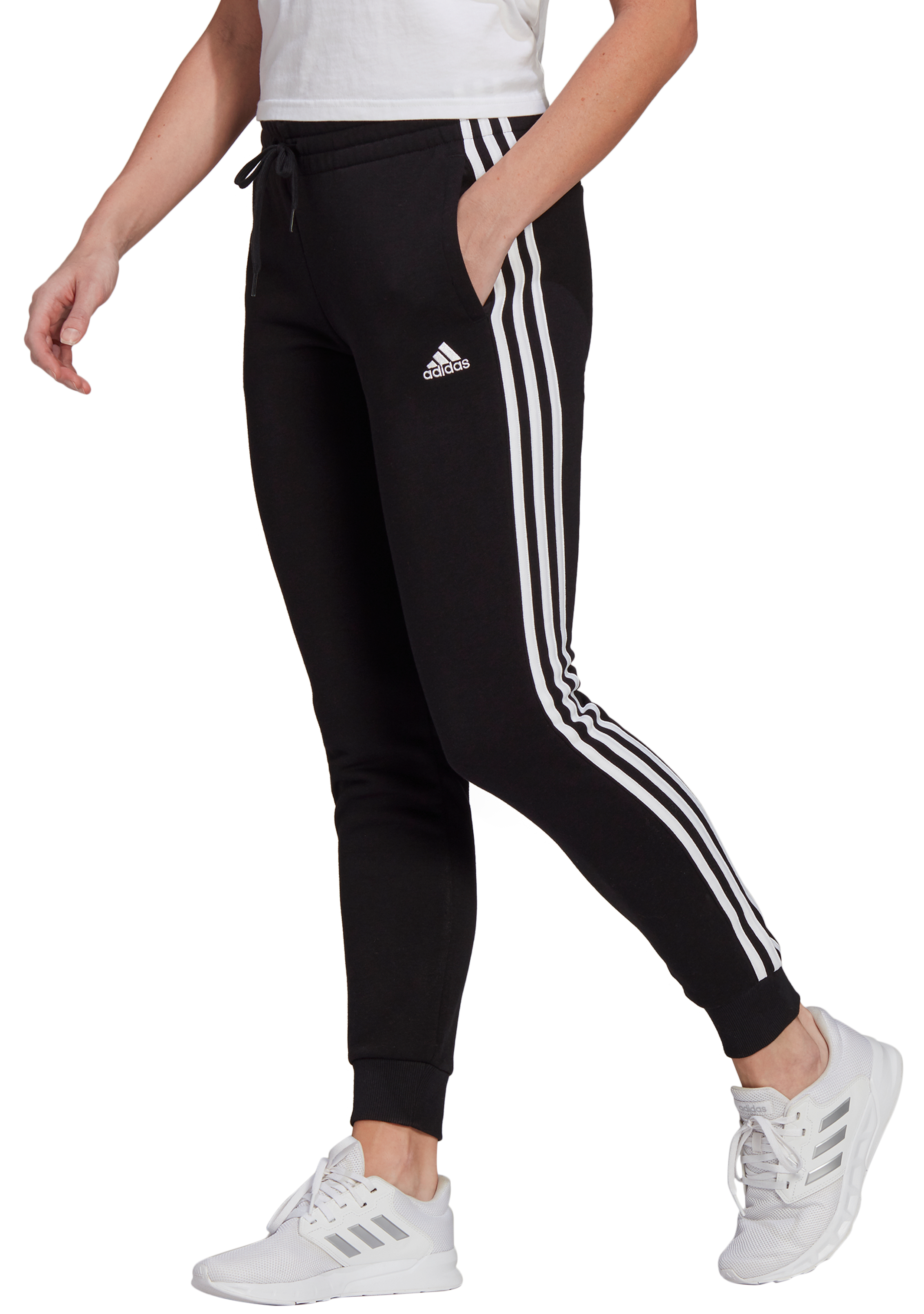 Adidas Womens Essential Fleece 3 Stripe Pants GM5551 – Jim Kidd Sports