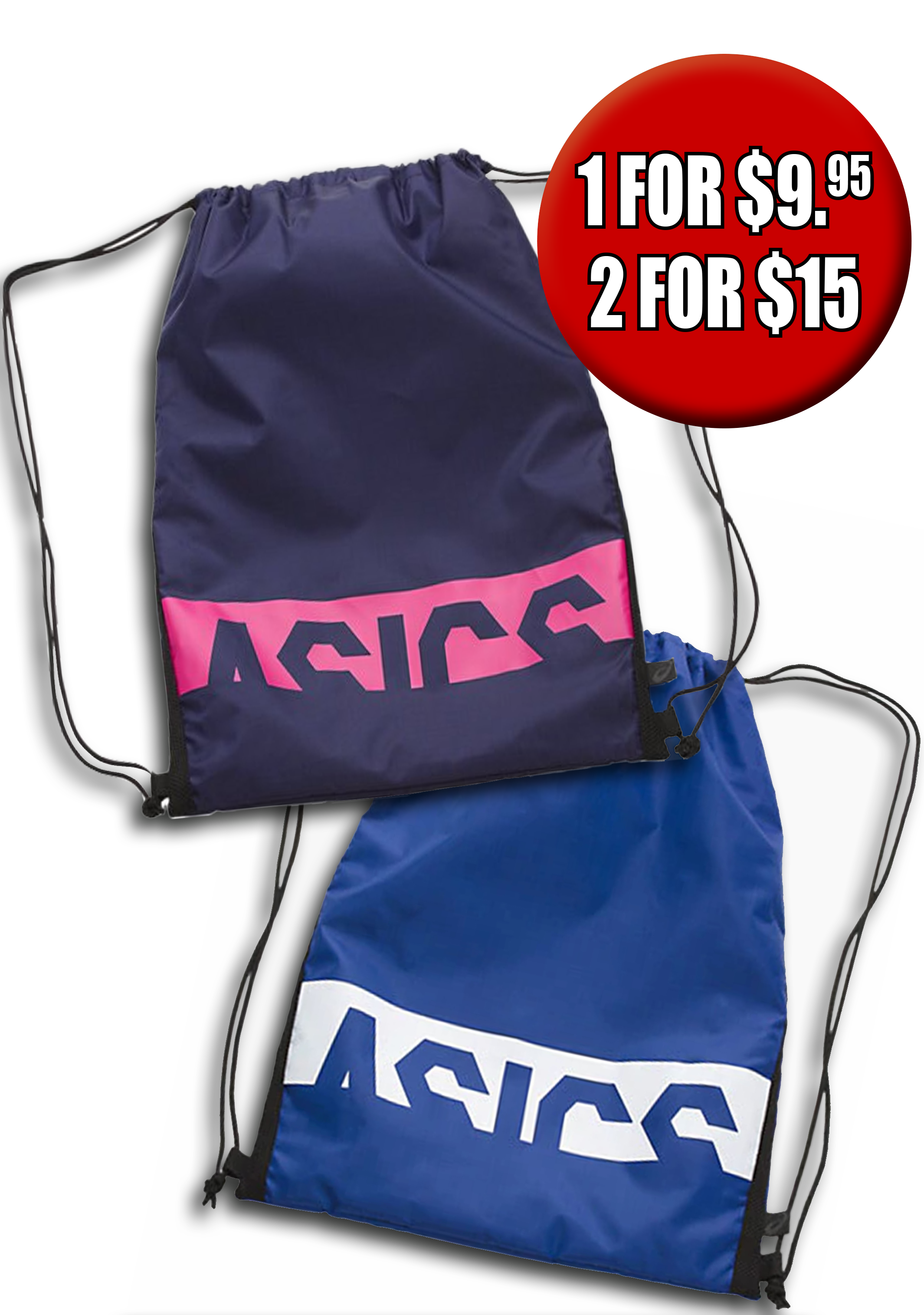 Asics top drawstring bag