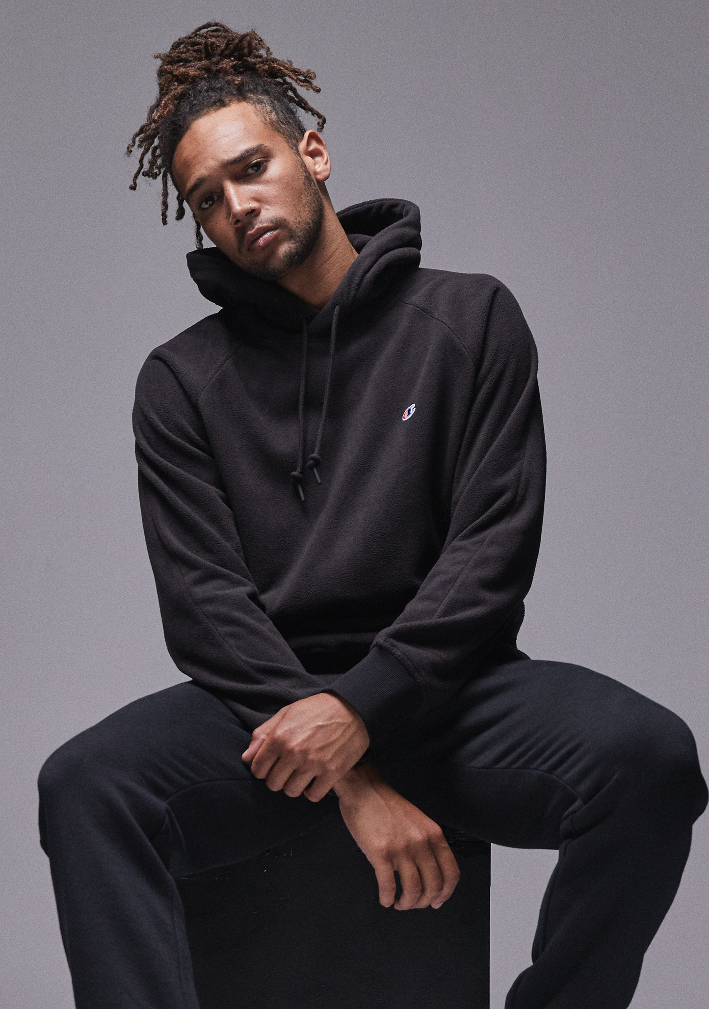 Champion Men’s Rochester Polar Fleece Hoodie Black