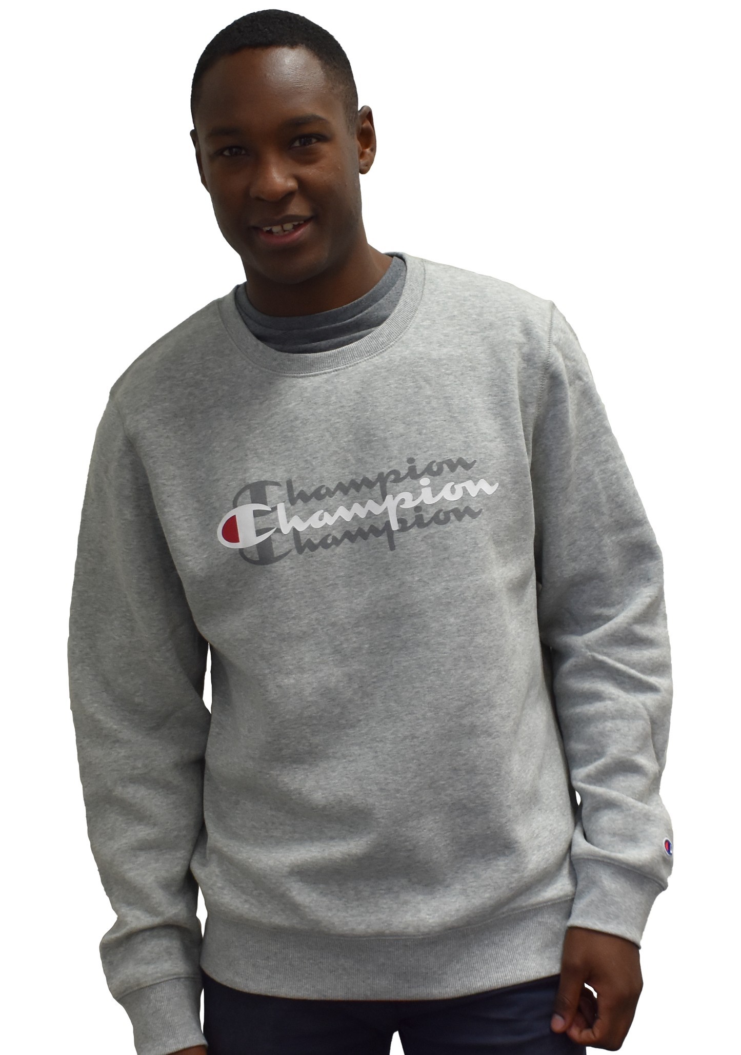 Champion Mens Sporty Graphic Crew