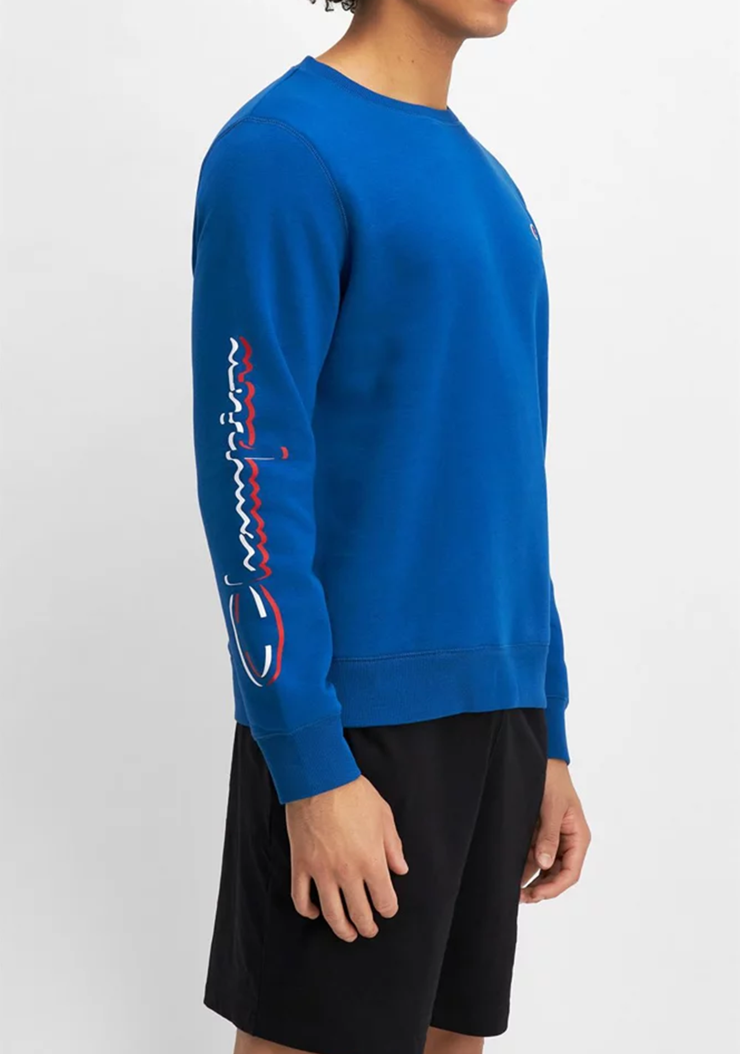 Champion Mens Sporty Graphic Print Crew