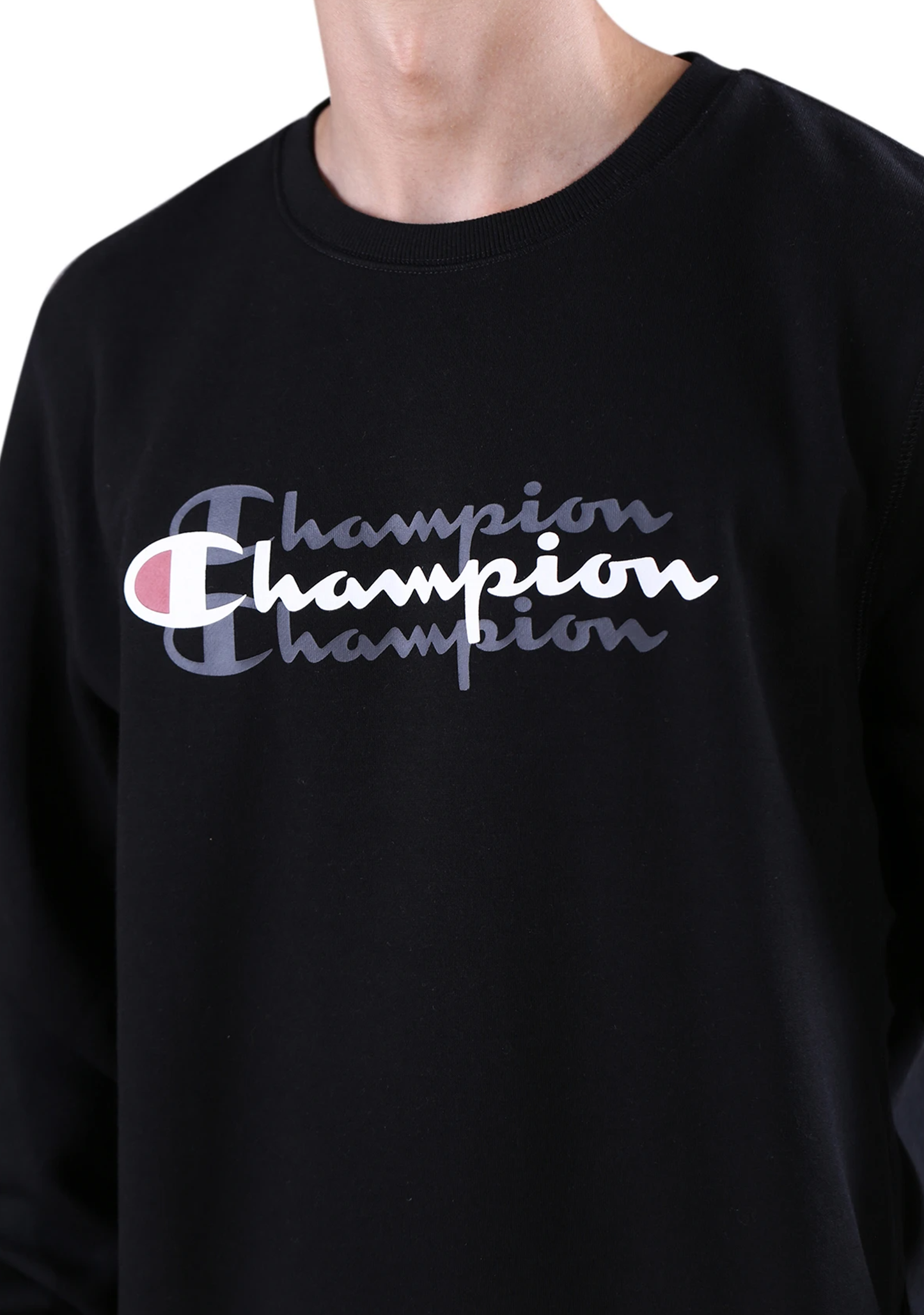 Champion Mens Sporty Graphic Crew