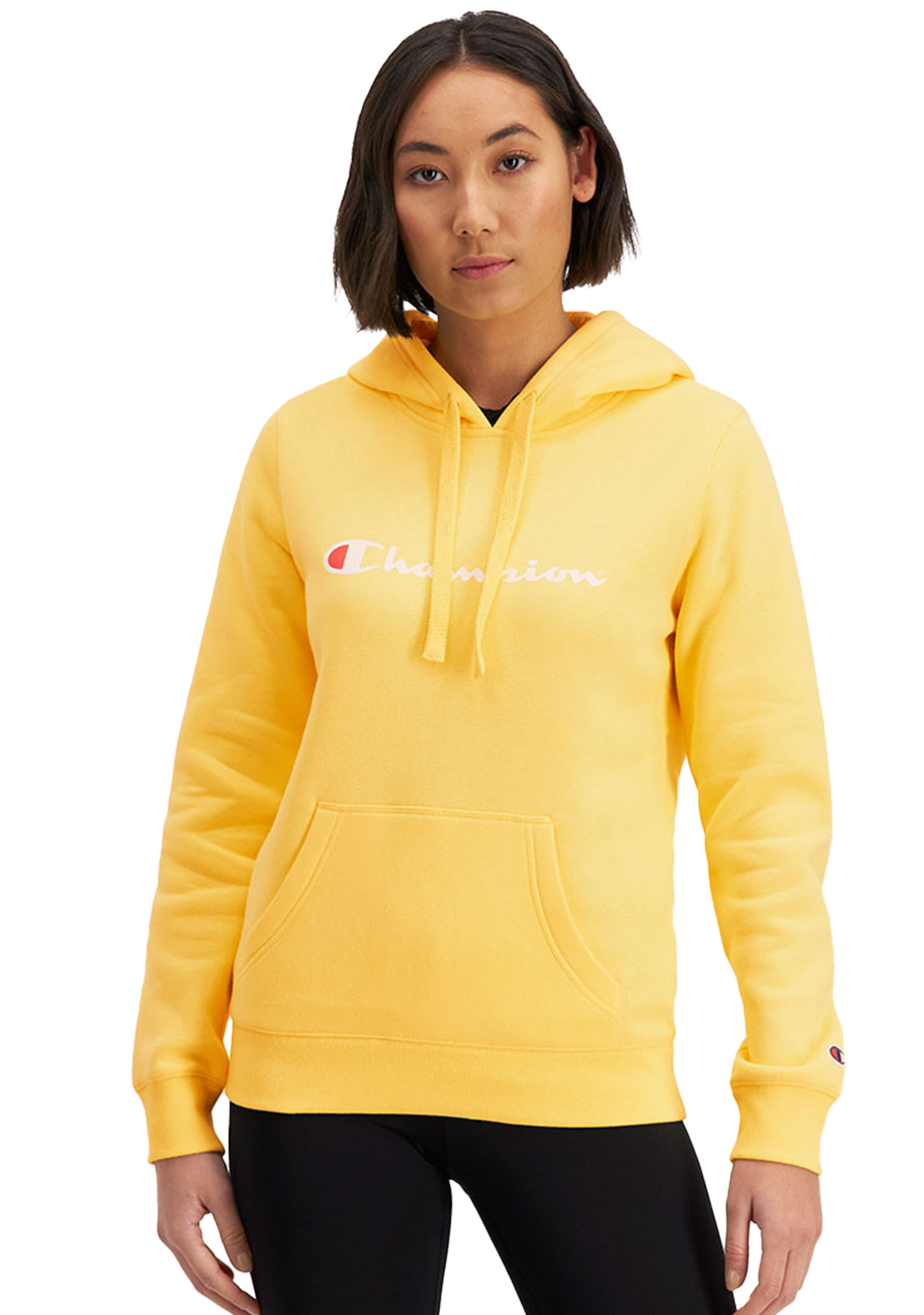 Champion hoodie yellow womens best sale