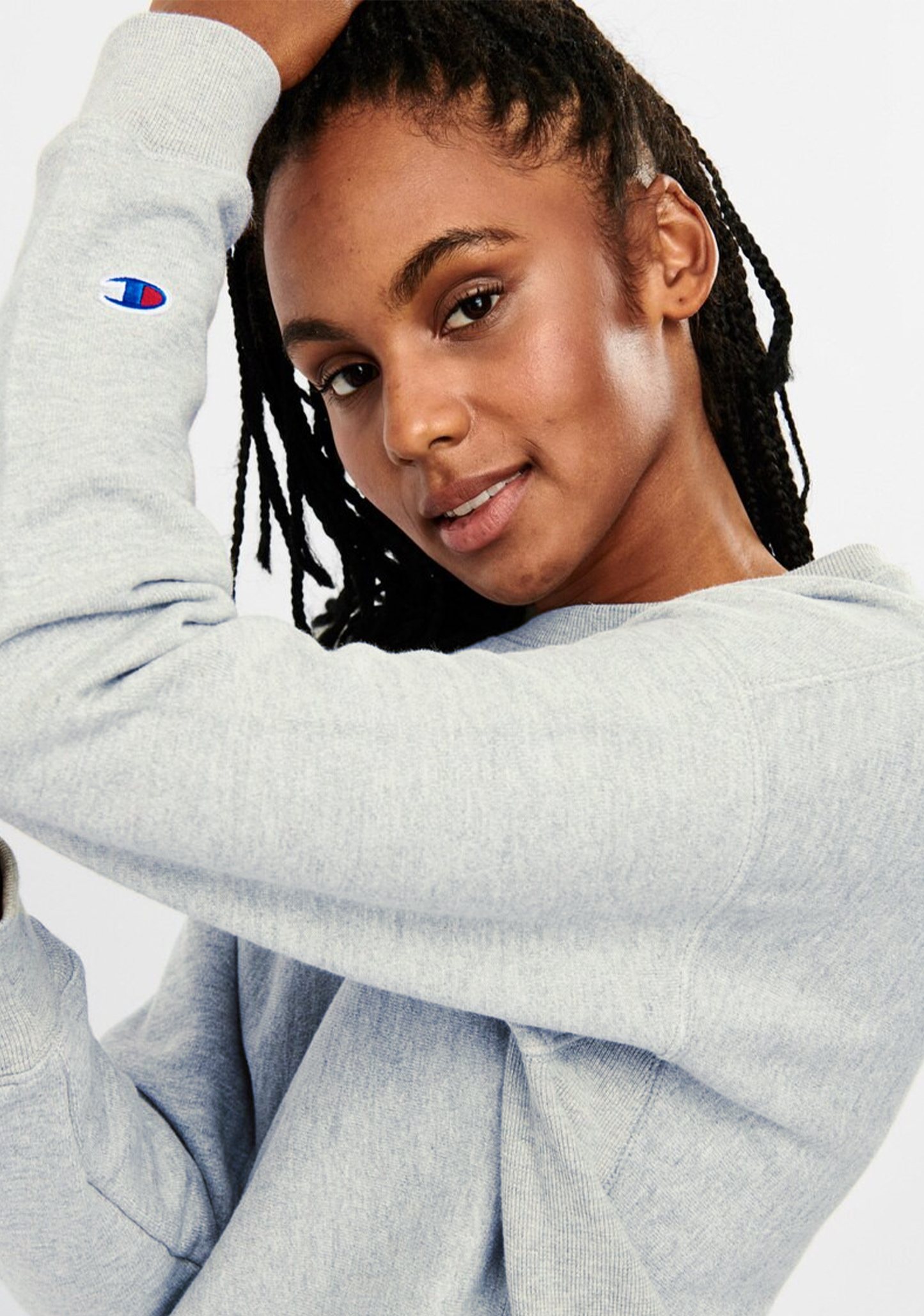 Champion Women’s Reverse Weave Small C Logo Crew