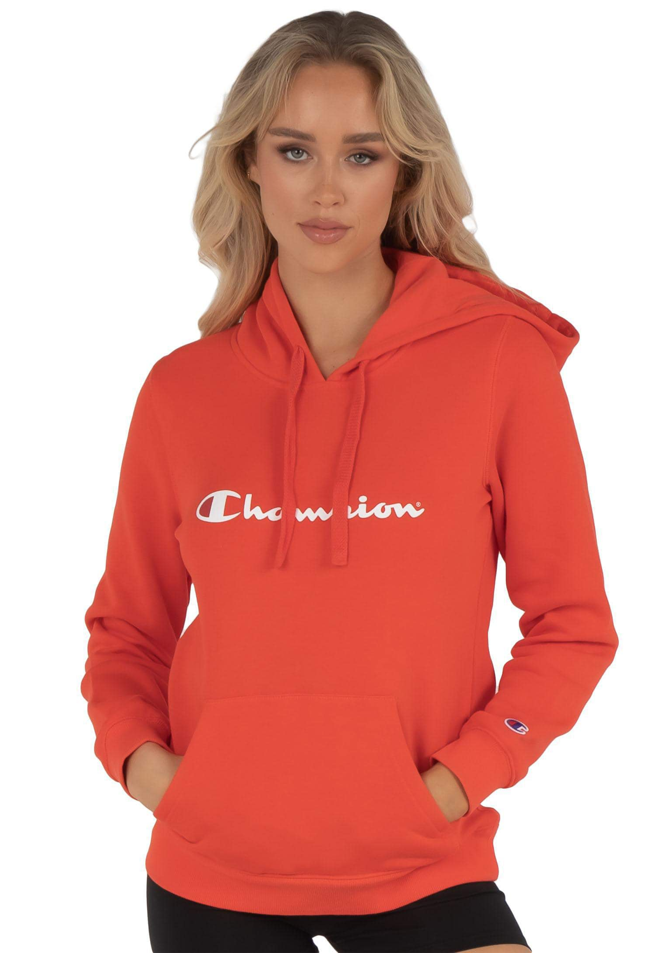 Champion hoodie red women's discount