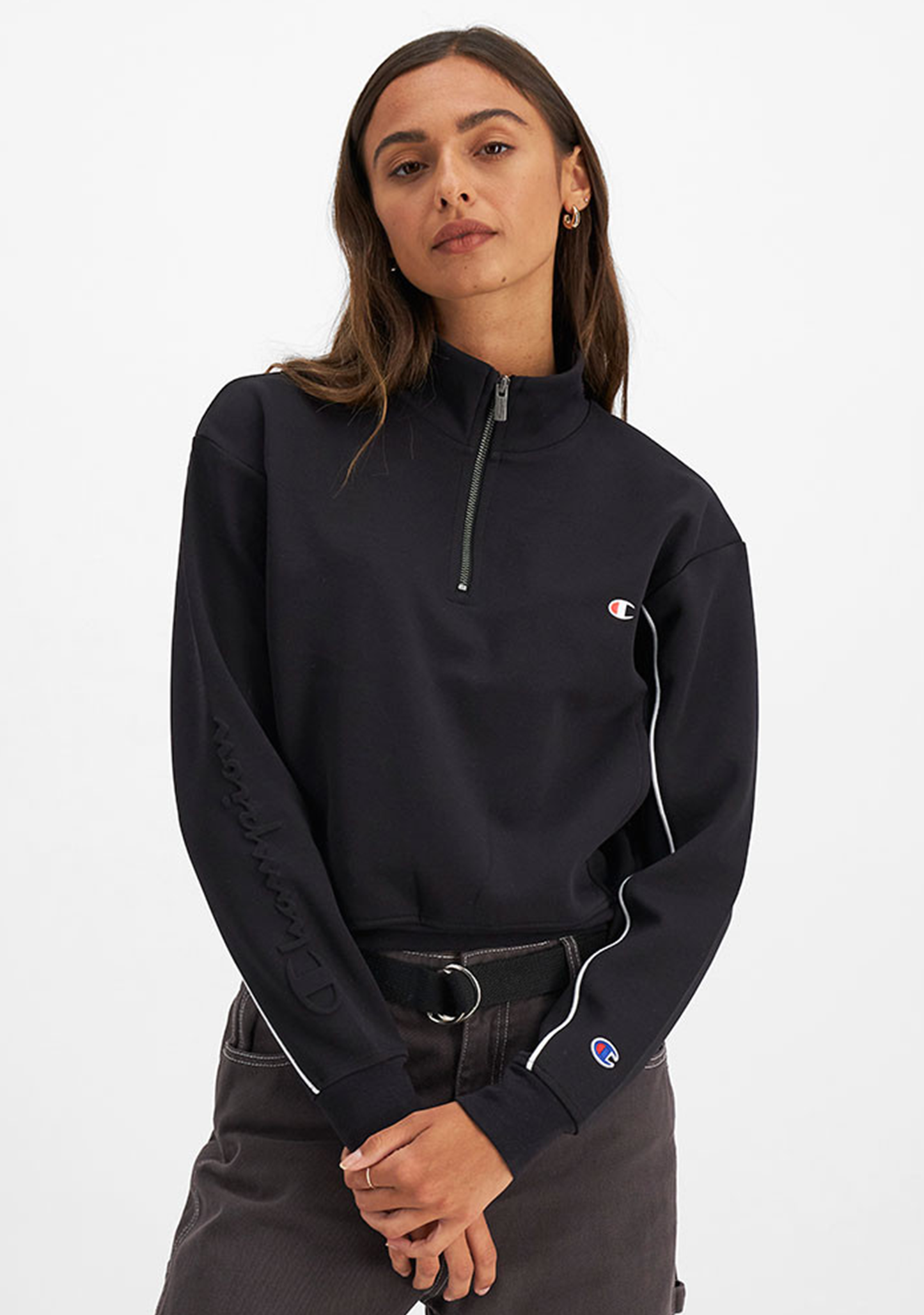 Champion Womens Rochester Athletic Quarter Zip Crew