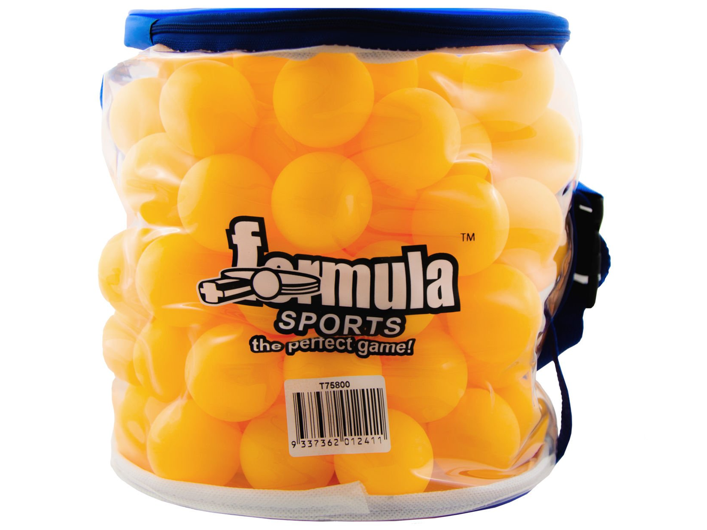 FORMULA BULK TABLE TENNIS BALLS 100 PACK ORANGE <BR> T75800