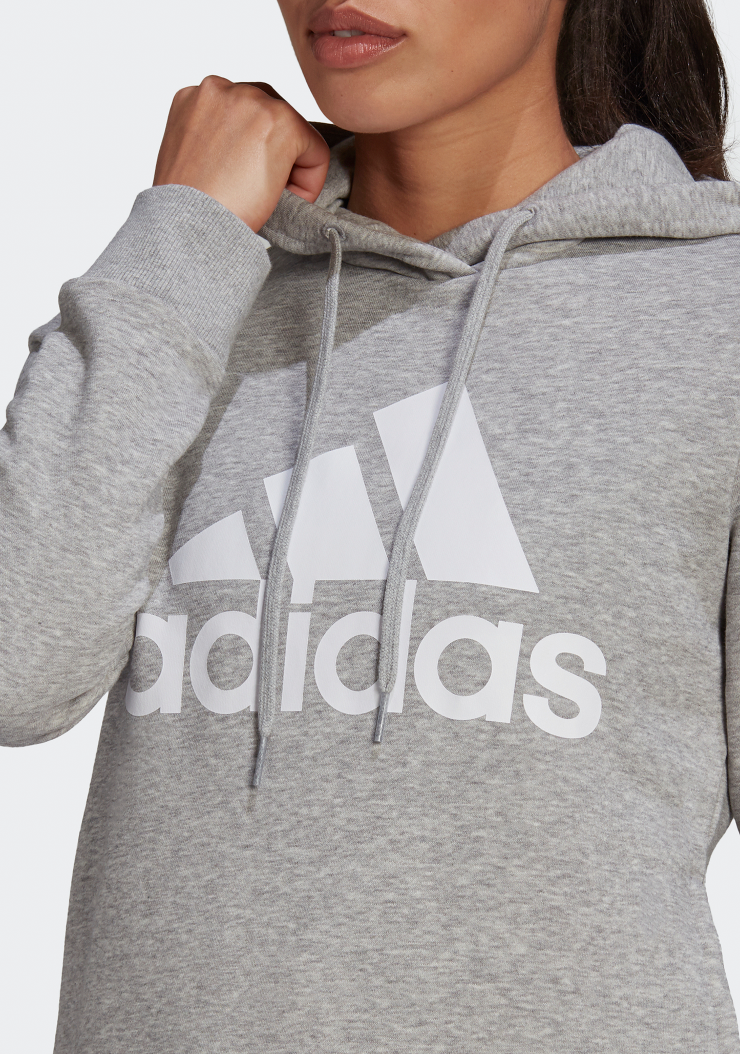 Adidas Women’s Essentials Relaxed Logo Hoodie Grey