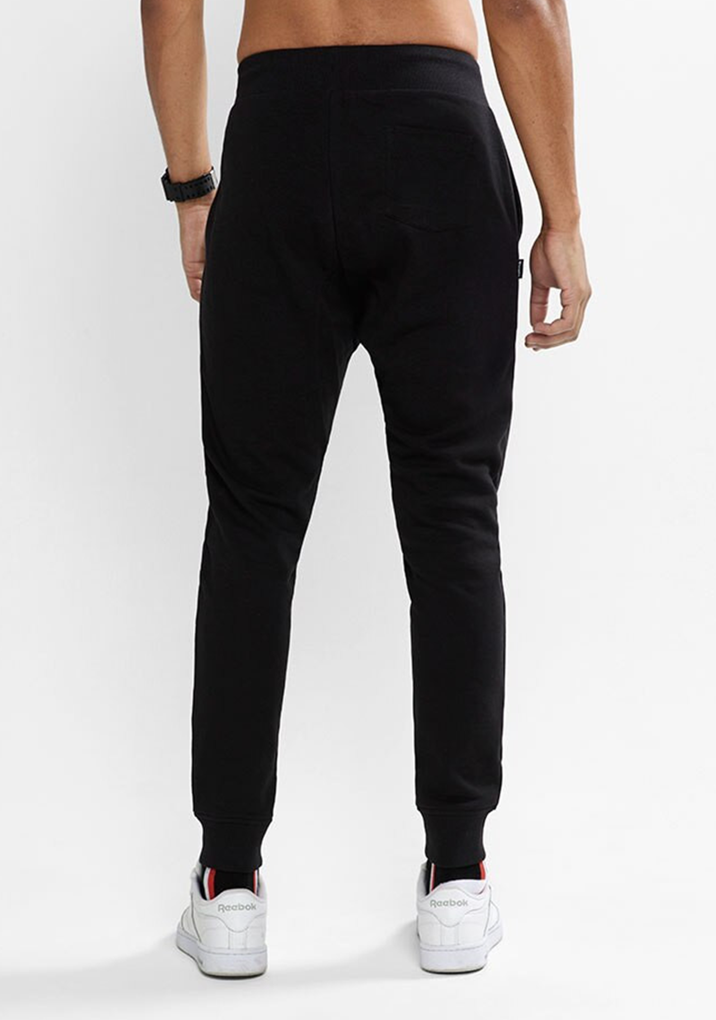 Mens Lightweight Terry Colourblock Pant <br> AW73N BLK