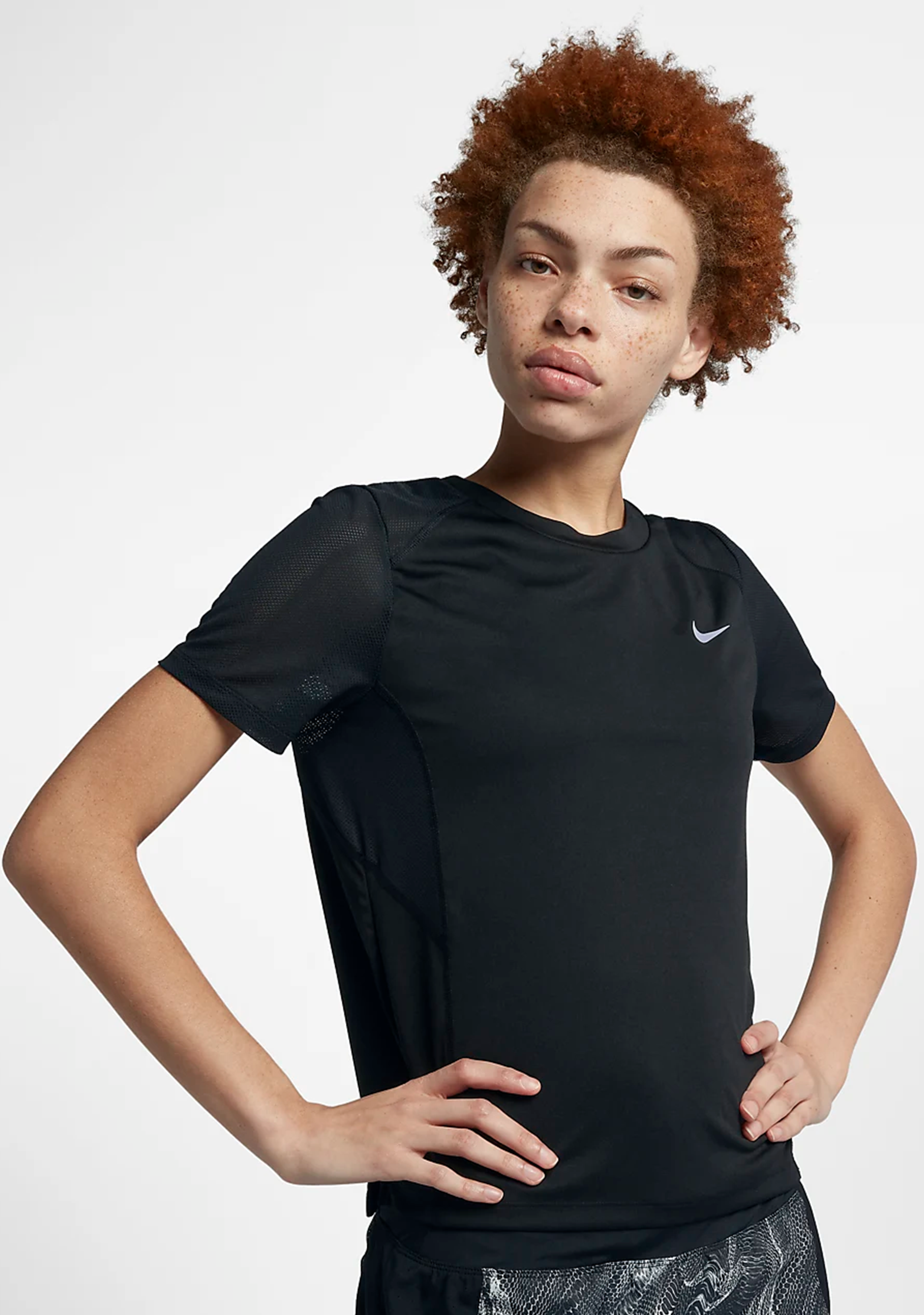 Nike women's dri-fit miler short sleeve running shirt outlet