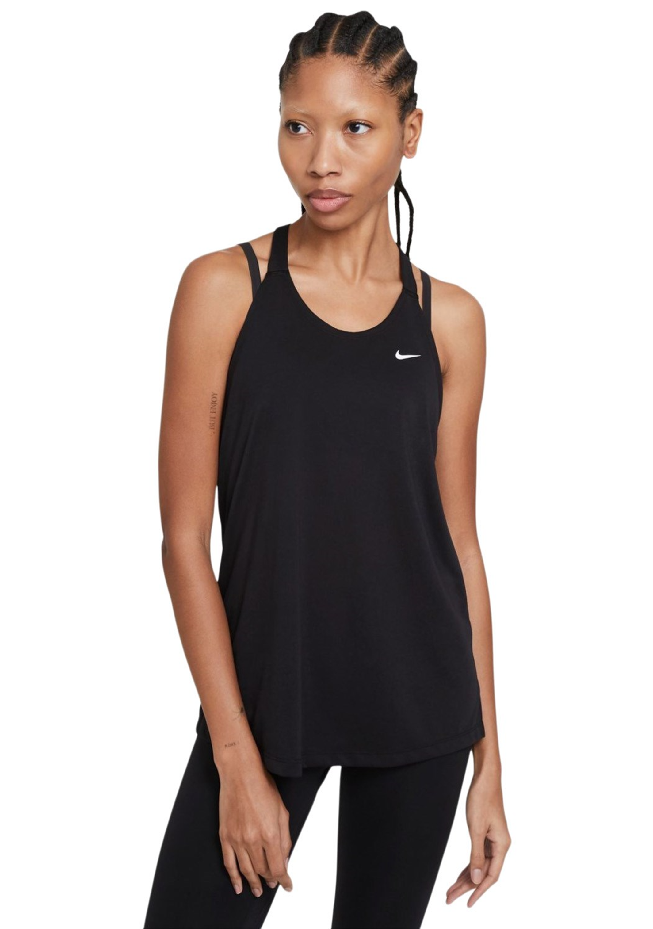 Nike Women's Black/Metallic Gold Femme Elastika Tank (DA0897-010) Sizes S &  M