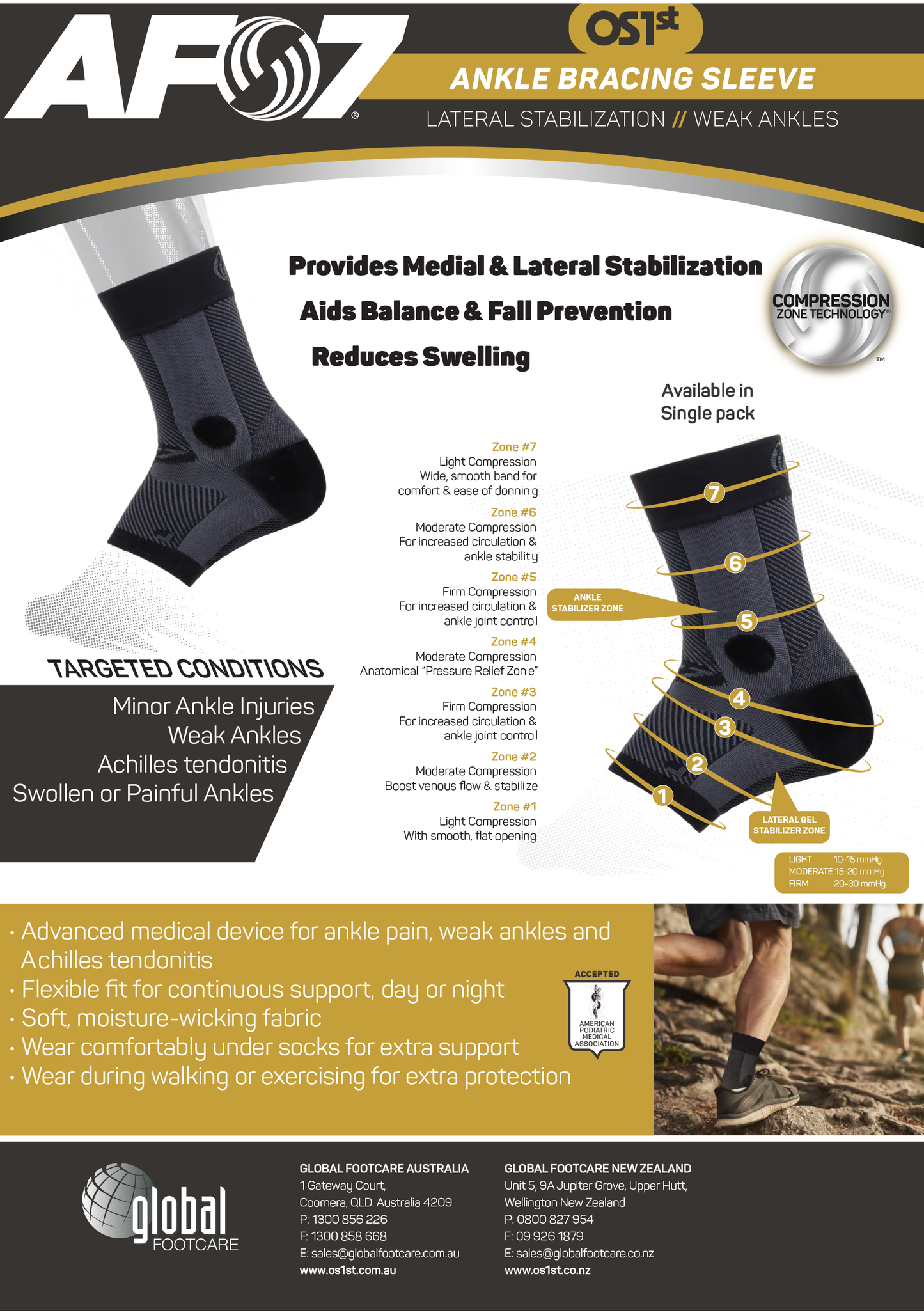 OS1st AF7 Ankle Bracing Sleeve <br> 41OS1AF7