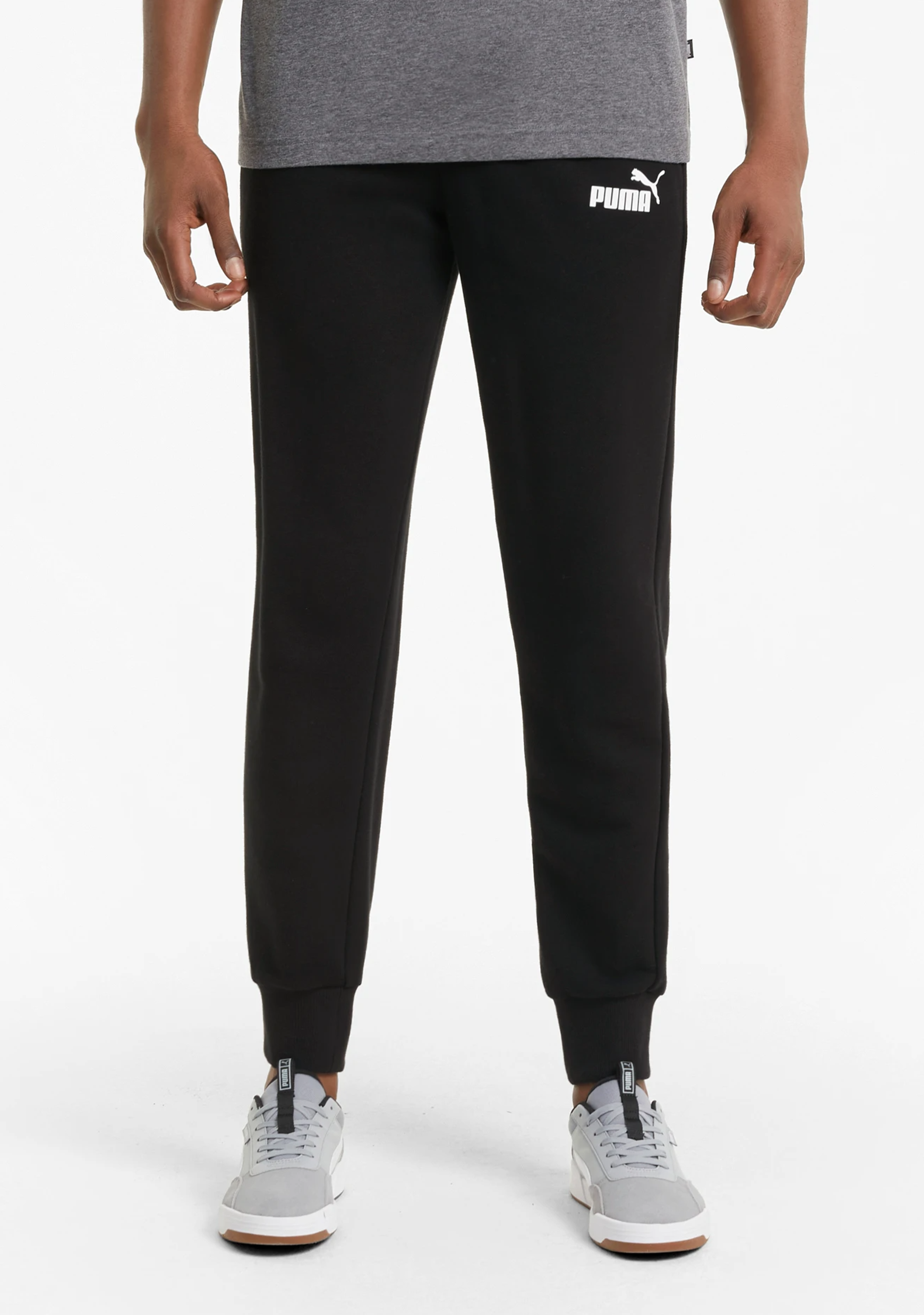 Puma essentials deals fleece men's pants