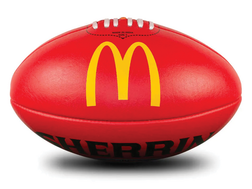 Sherrin Leather AFL Replica Training Ball <br> 4451/MCD/RED